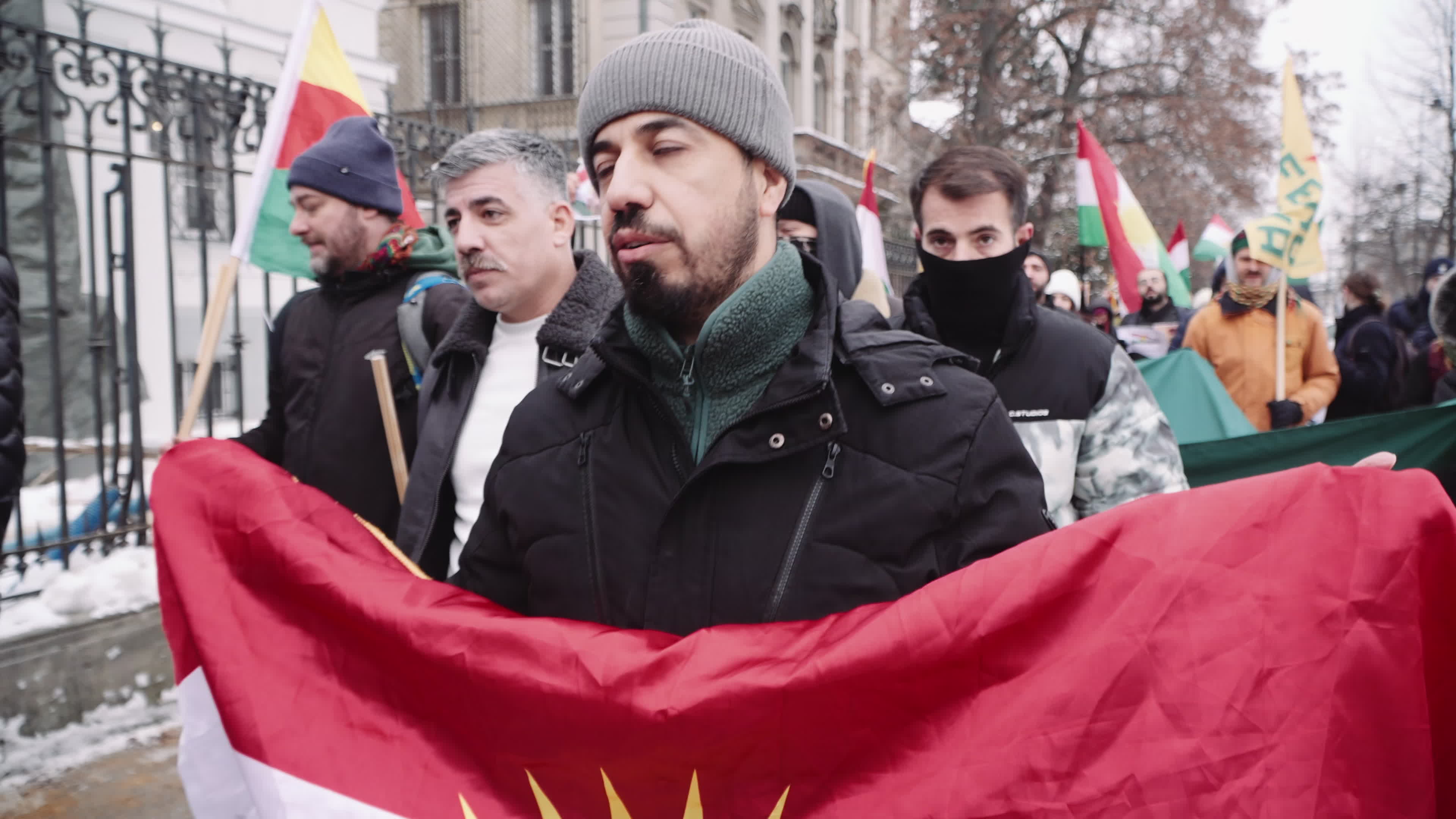 Kurdish nationals in Warsaw rally in support of Rojava