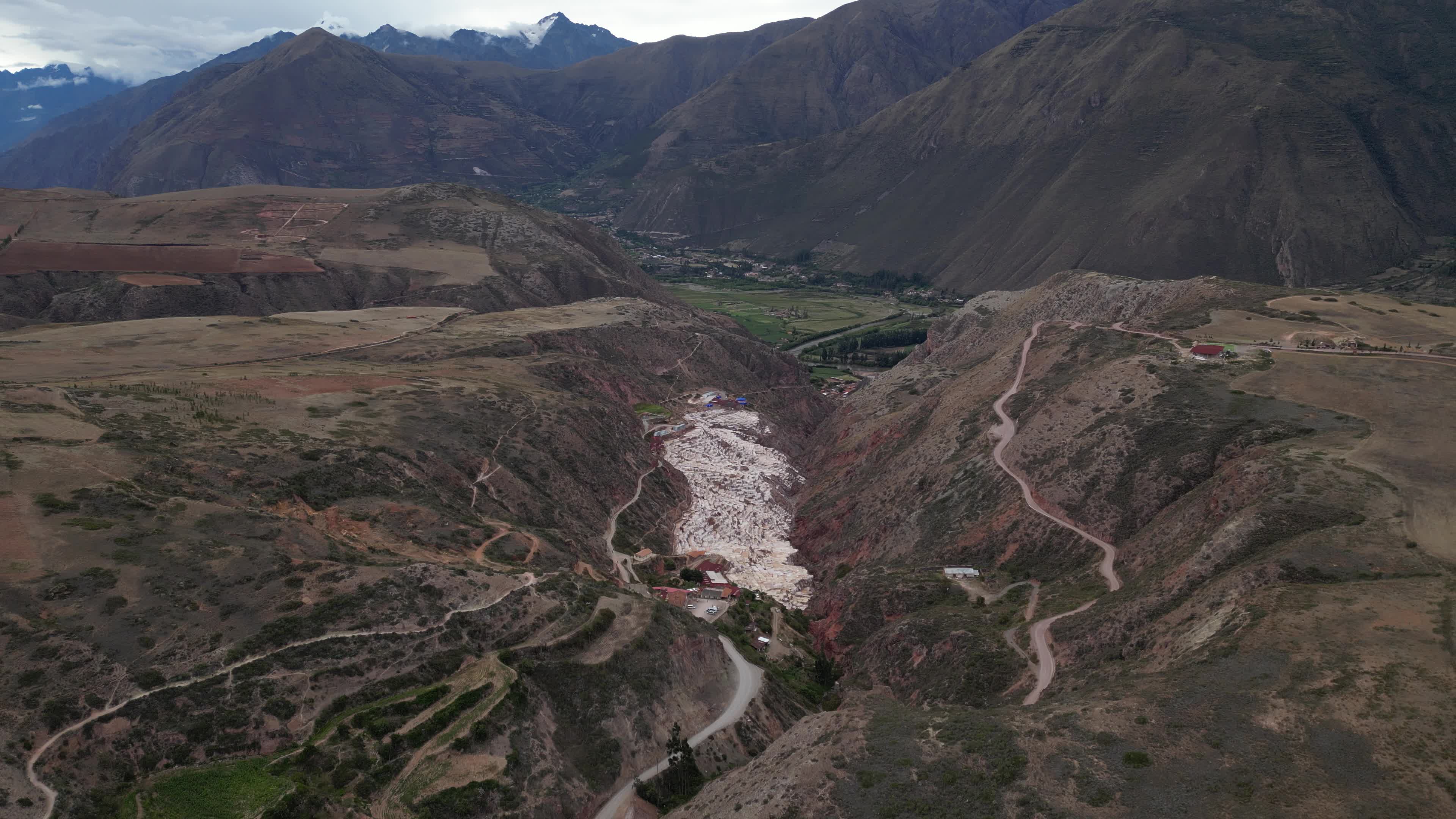 Drone videos of the Salt Mines of Maras