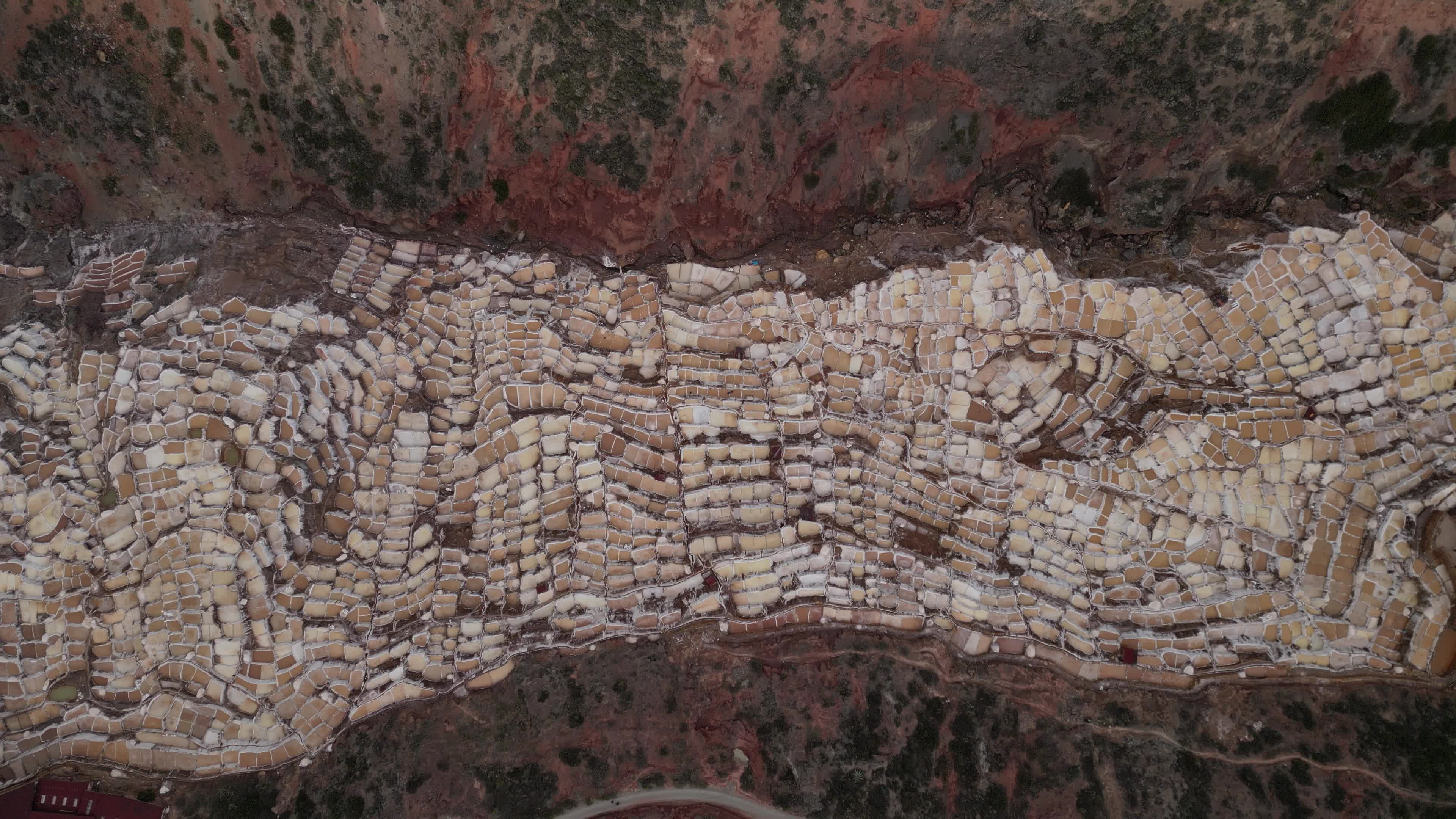 Drone videos of the Salt Mines of Maras