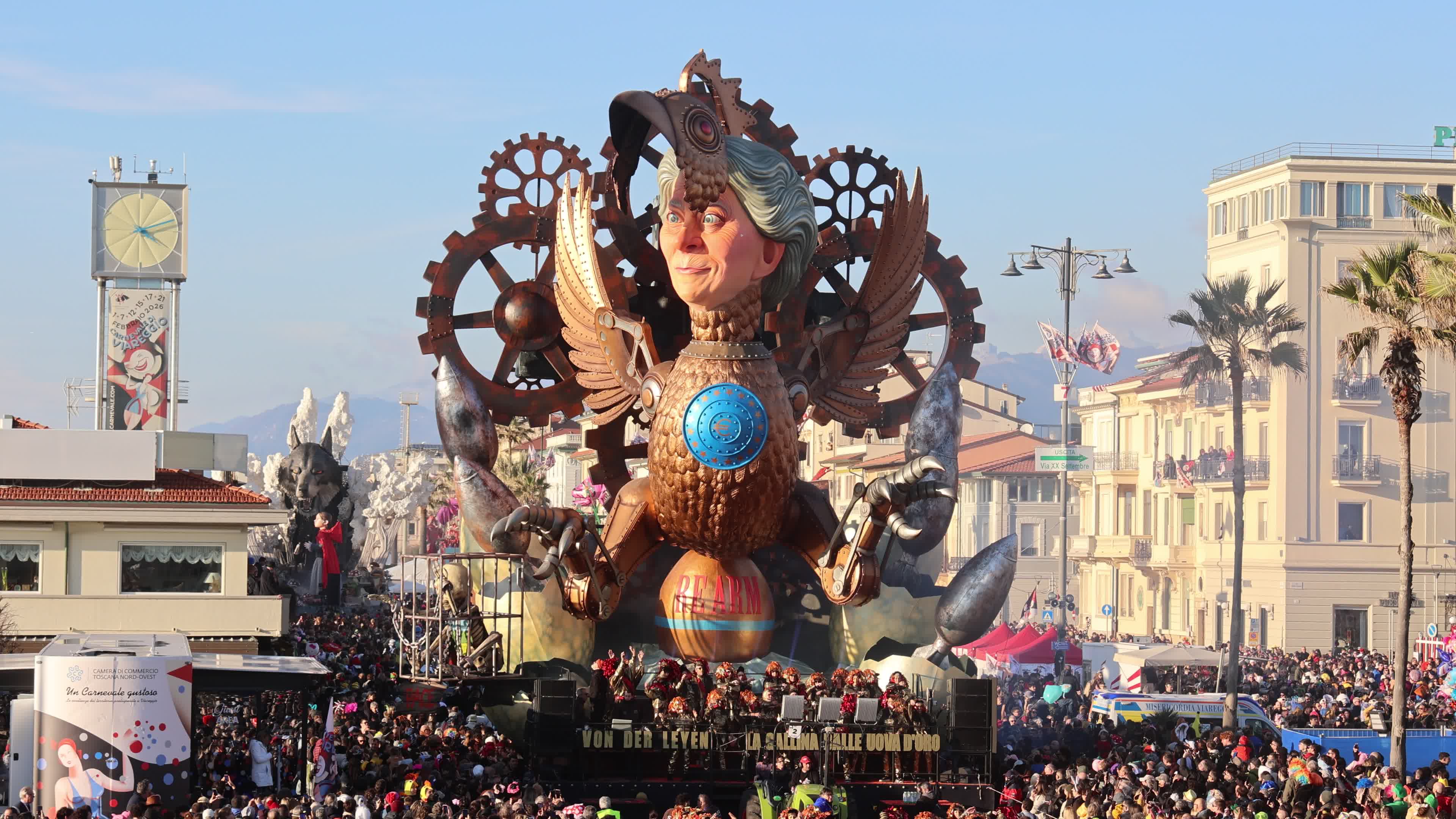Carnival of Viareggio 2026: float parade in Italy
