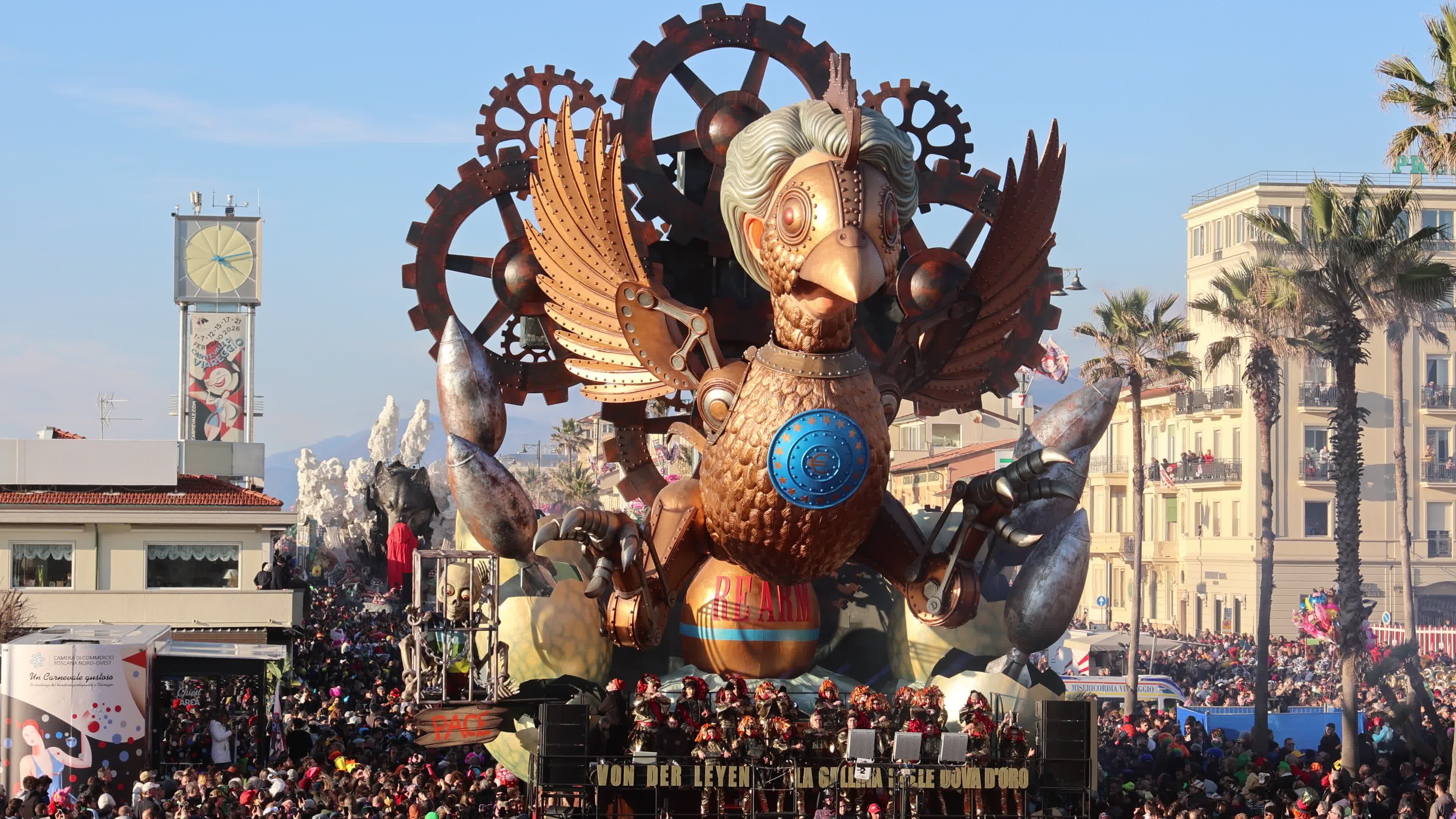 Carnival of Viareggio 2026: float parade in Italy