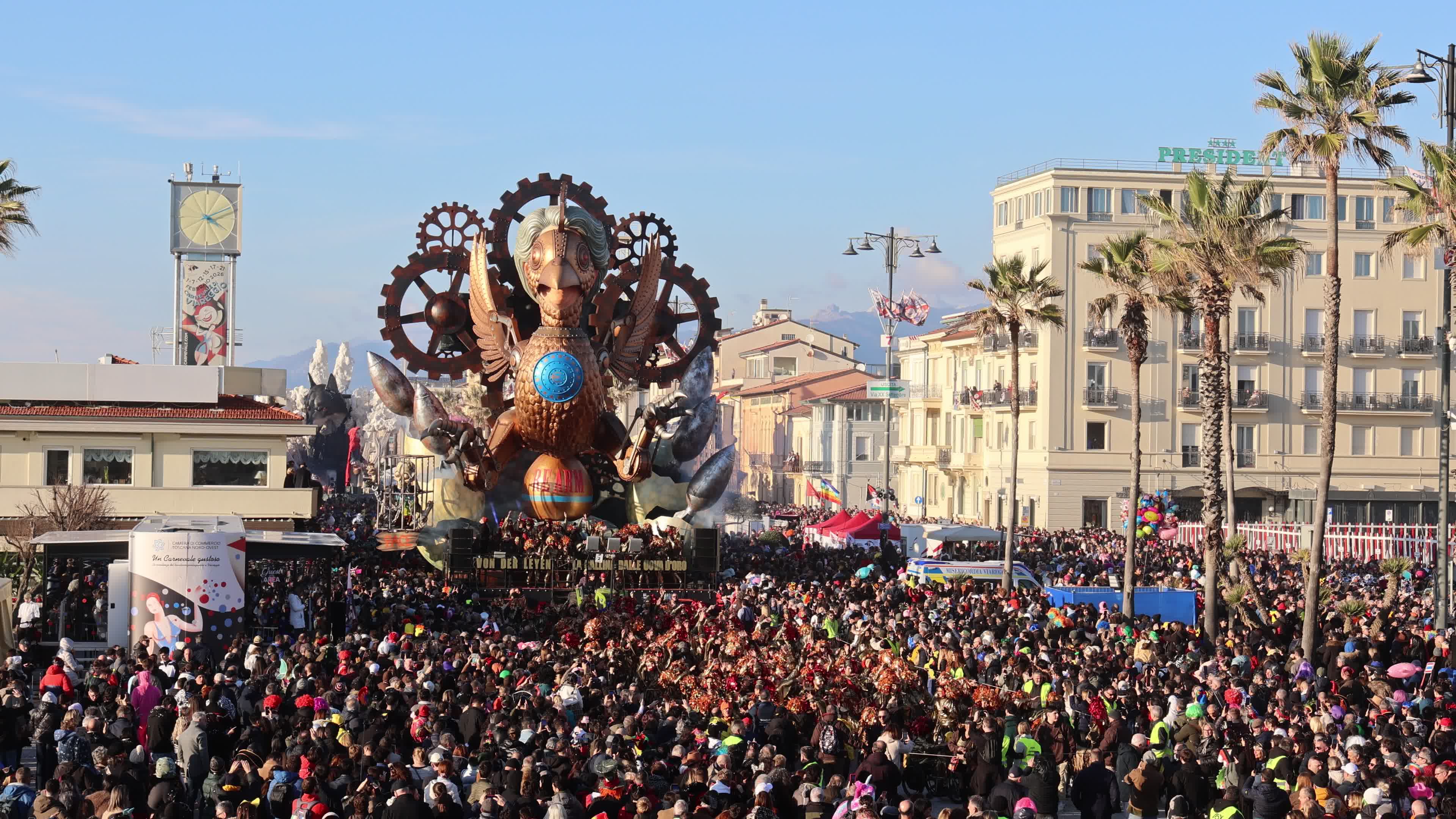 Carnival of Viareggio 2026: float parade in Italy