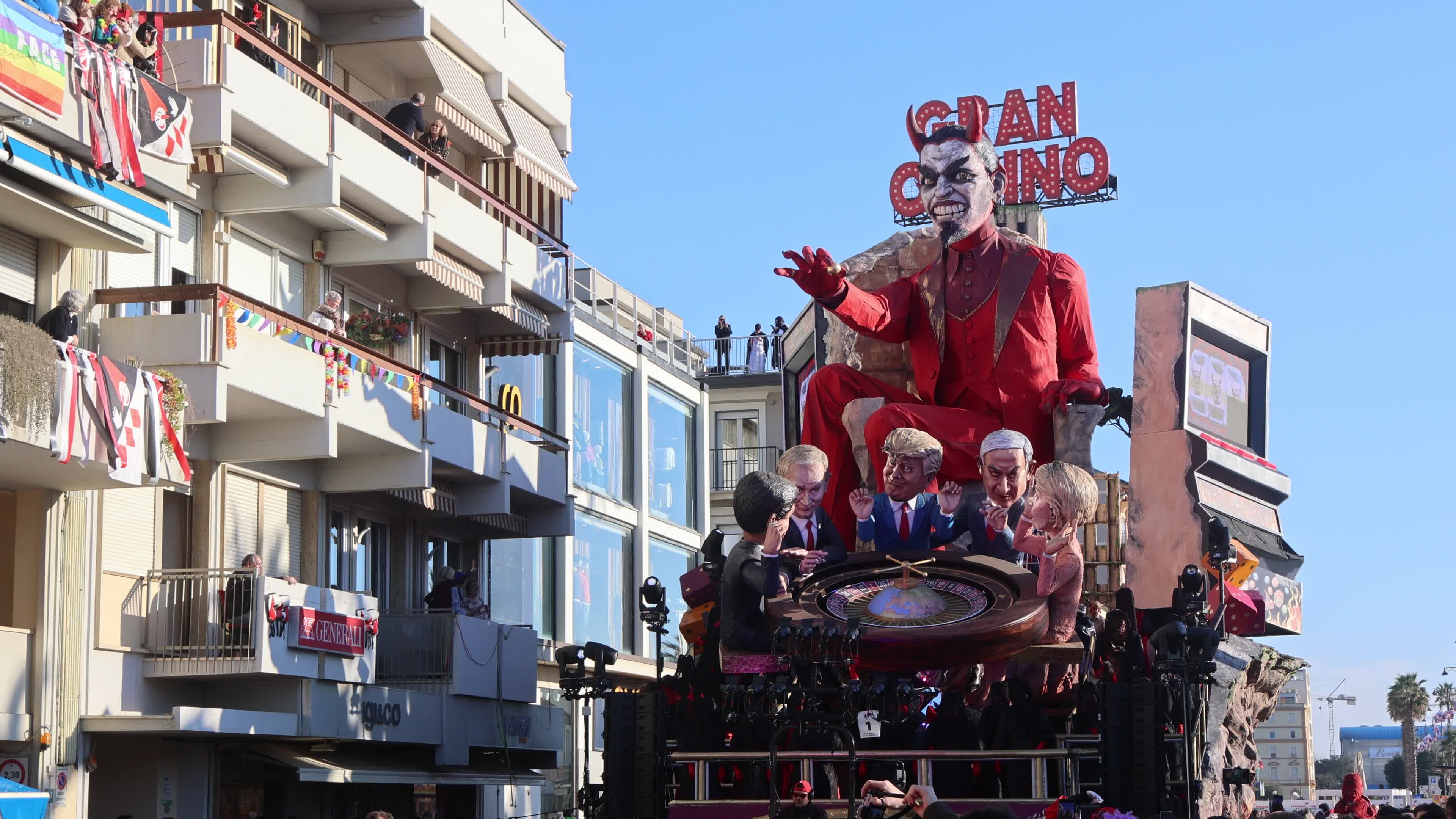 Carnival of Viareggio 2026: float parade in Italy