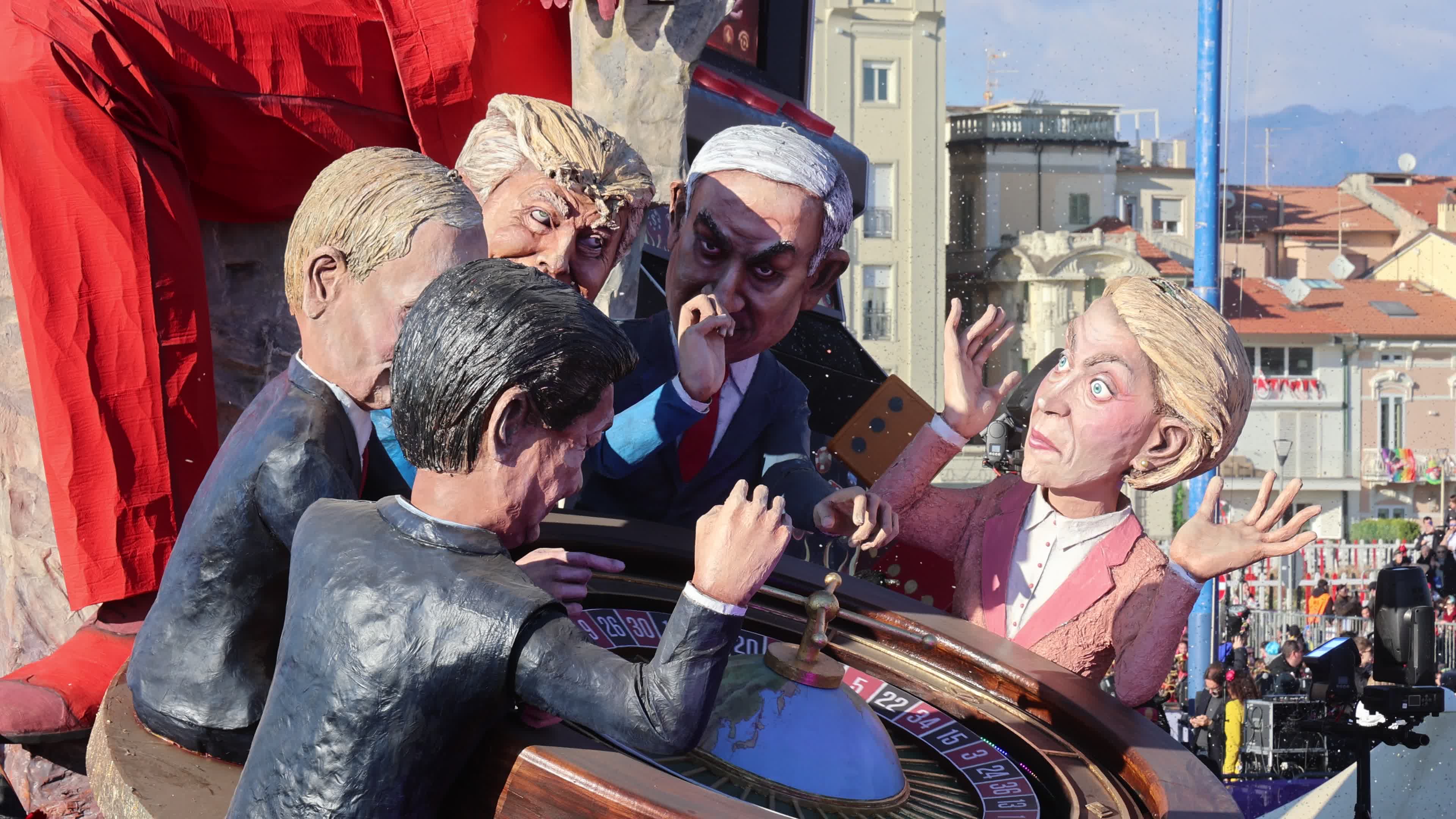 Carnival of Viareggio 2026: float parade in Italy