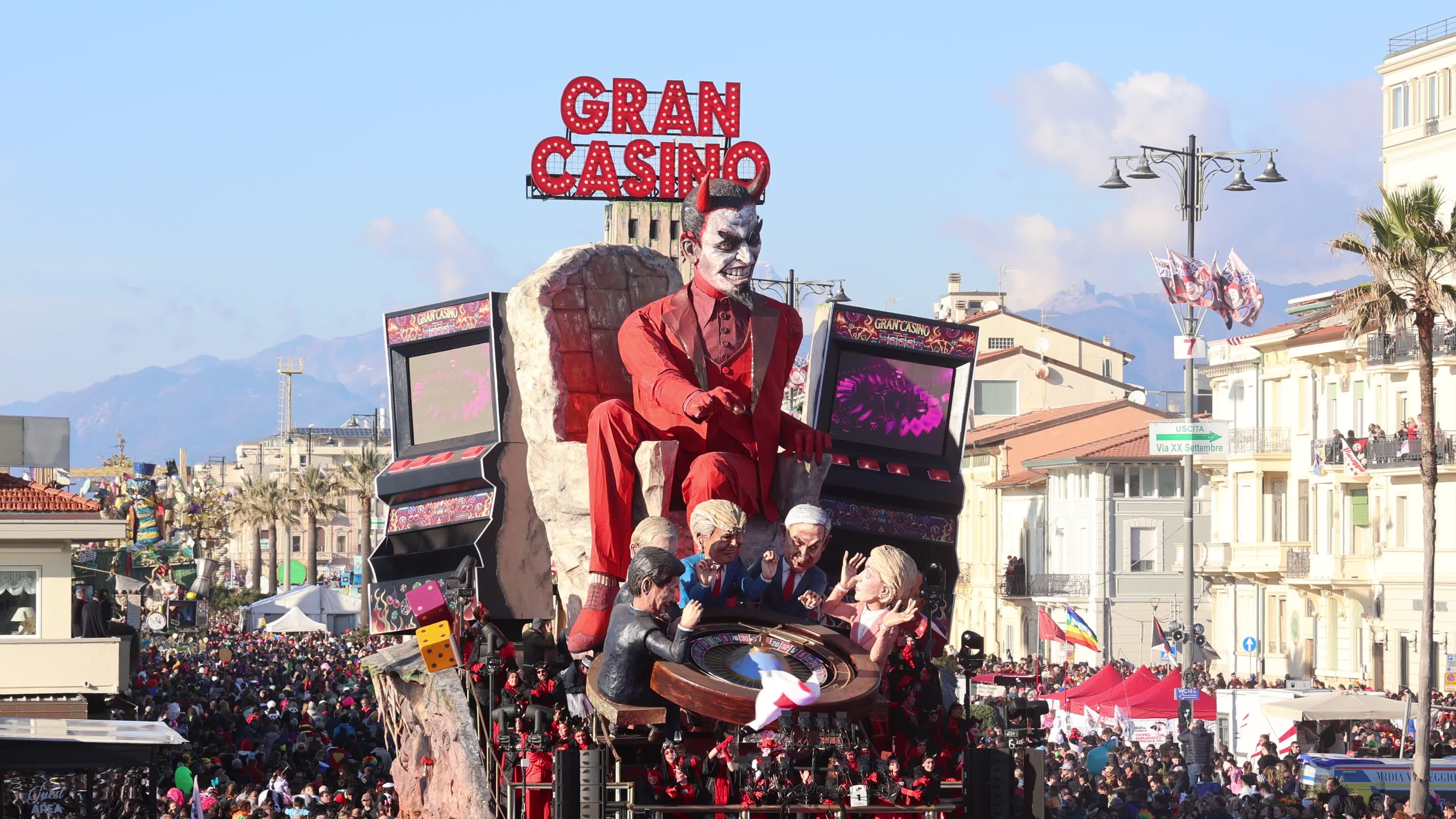 Carnival of Viareggio 2026: float parade in Italy