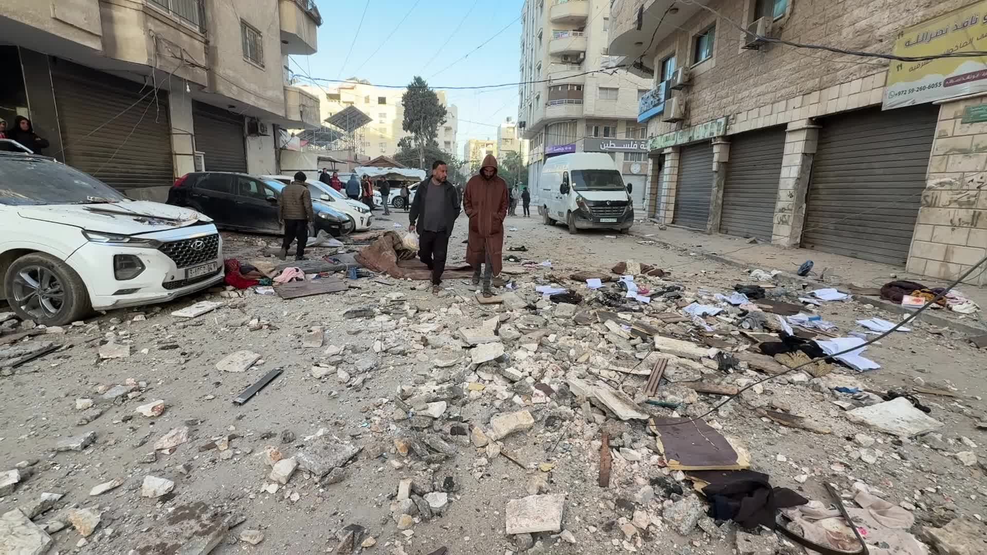 Aftermath of ISraeli Airstrike In Gaza, Palestine