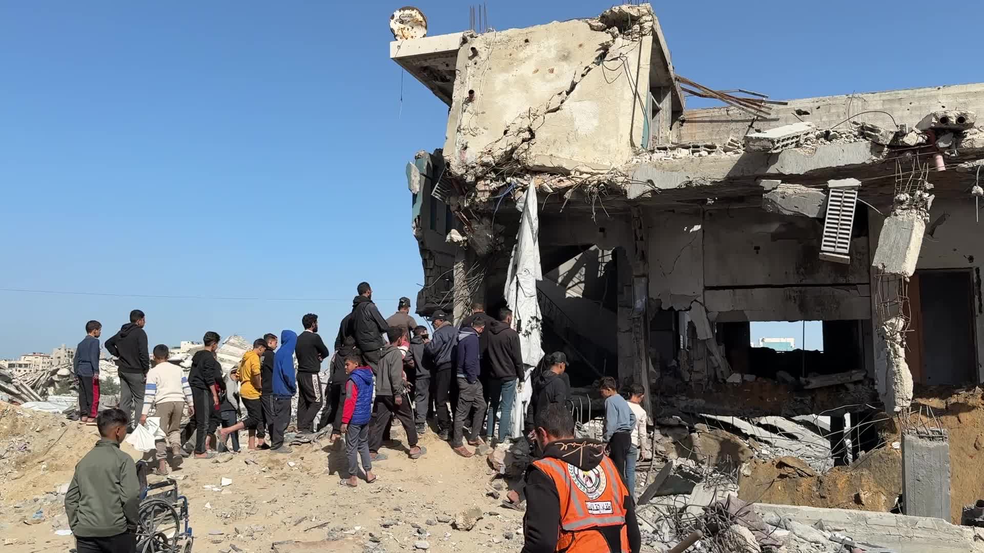 Damaged Police Station After the Israeli Aristrike In Gaza, Palestine