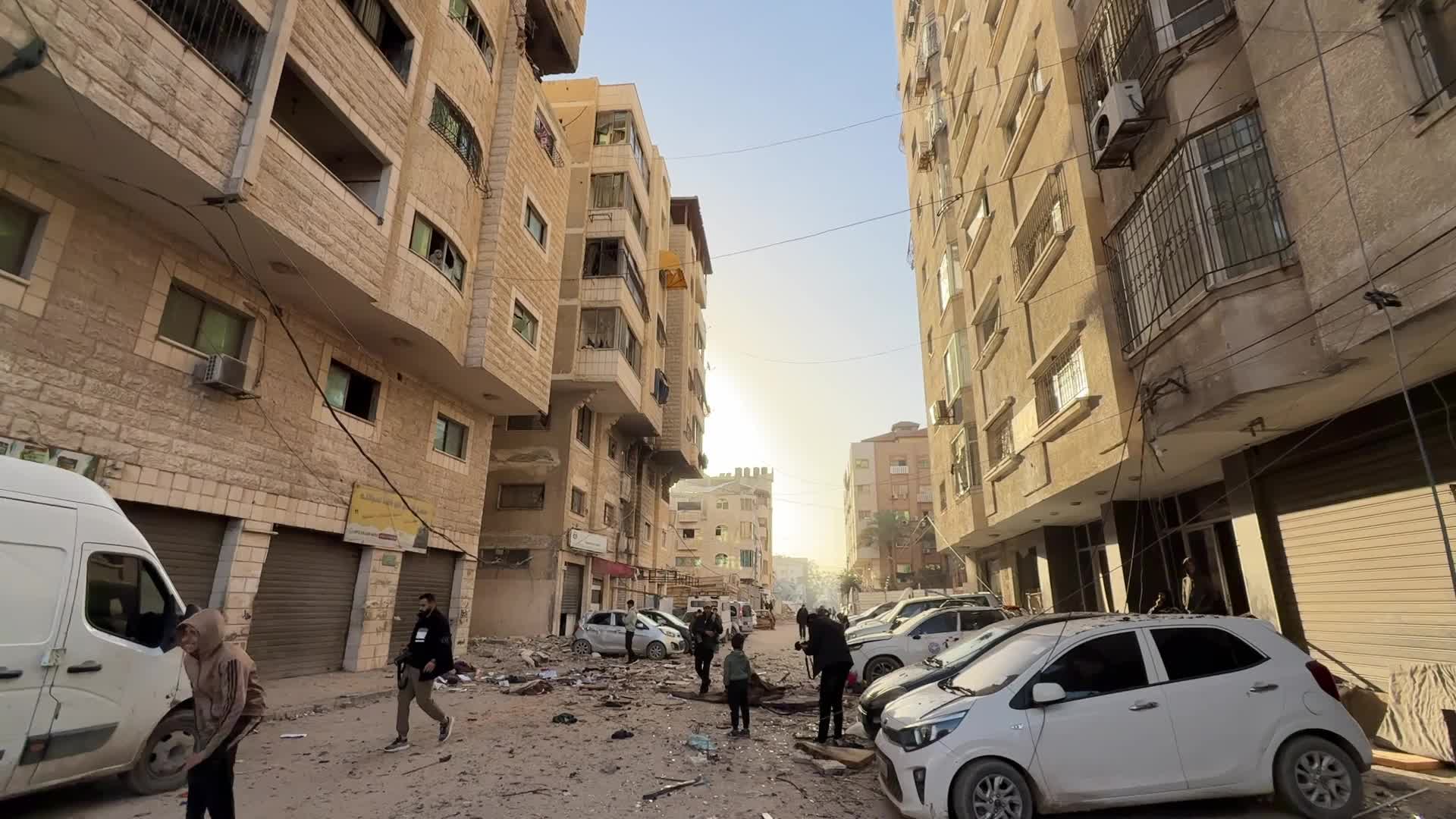 Aftermath of ISraeli Airstrike In Gaza, Palestine