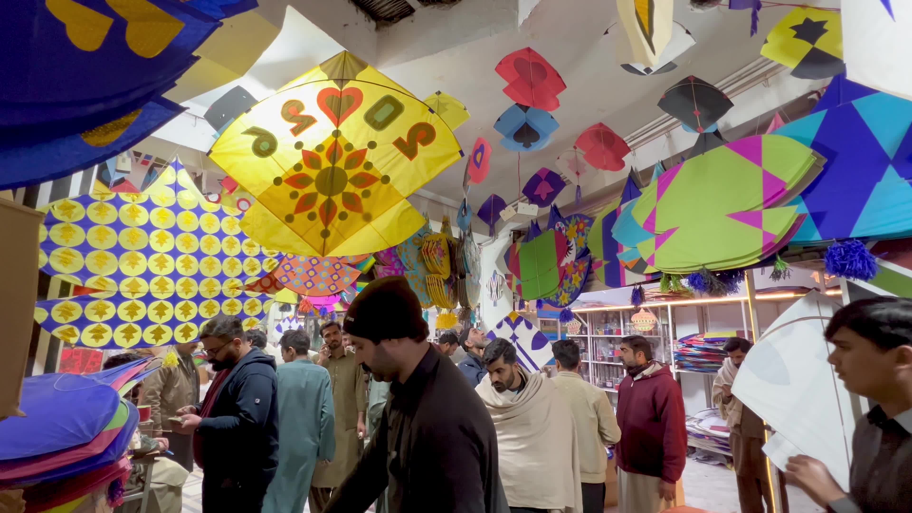 Preparations for upcoming spring Basant kite flying festival in Pakistan 