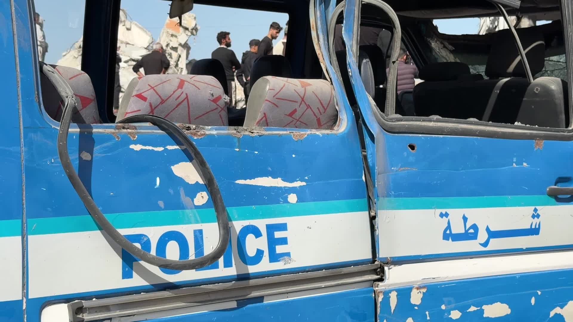 Damaged Police Station After the Israeli Aristrike In Gaza, Palestine