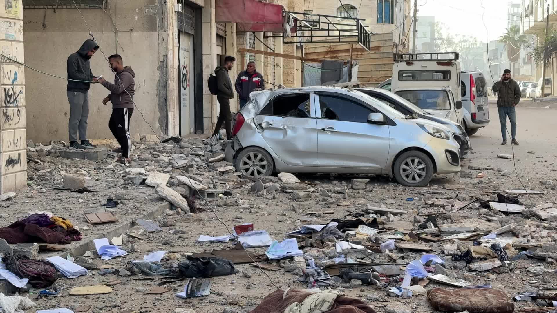 Aftermath of ISraeli Airstrike In Gaza, Palestine