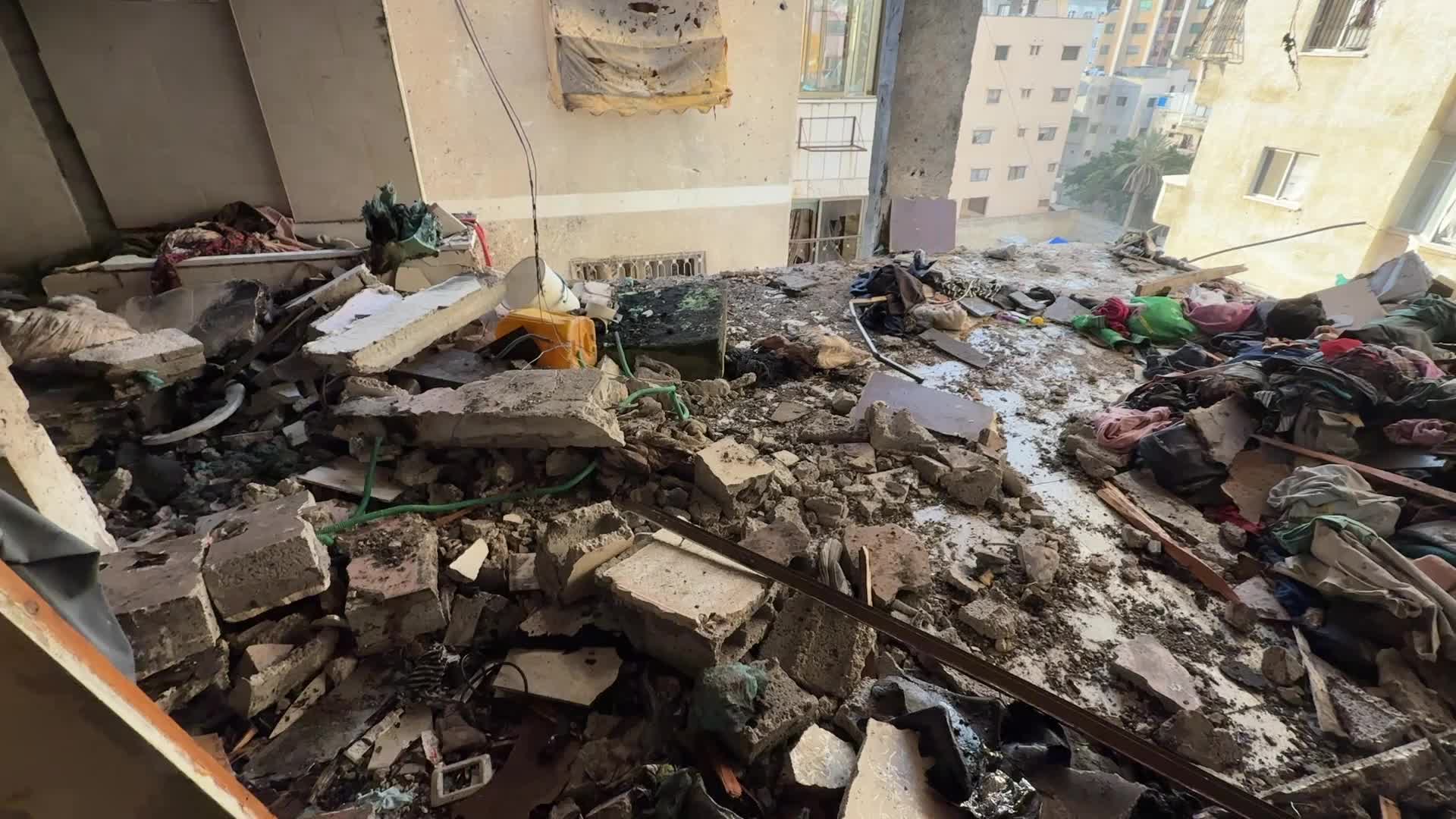 Aftermath of ISraeli Airstrike In Gaza, Palestine