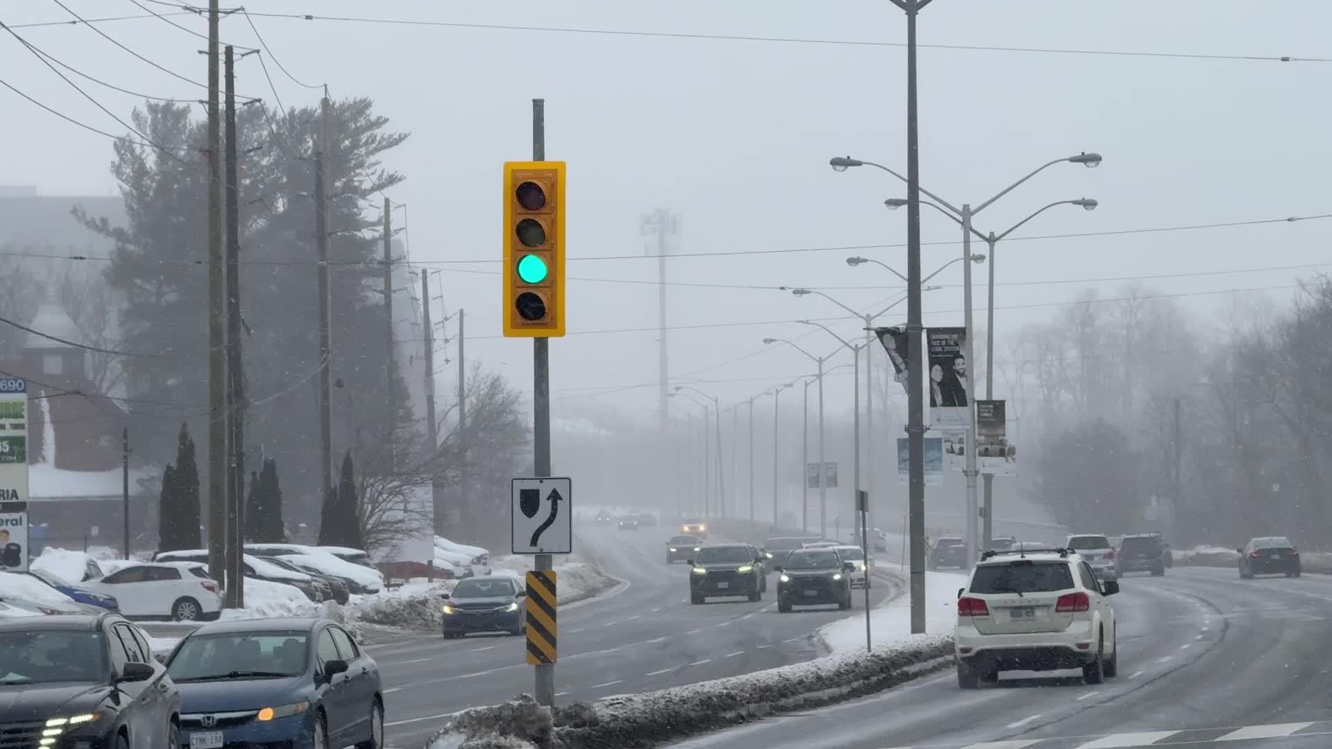 Winter Storm In Toronto, Canada
