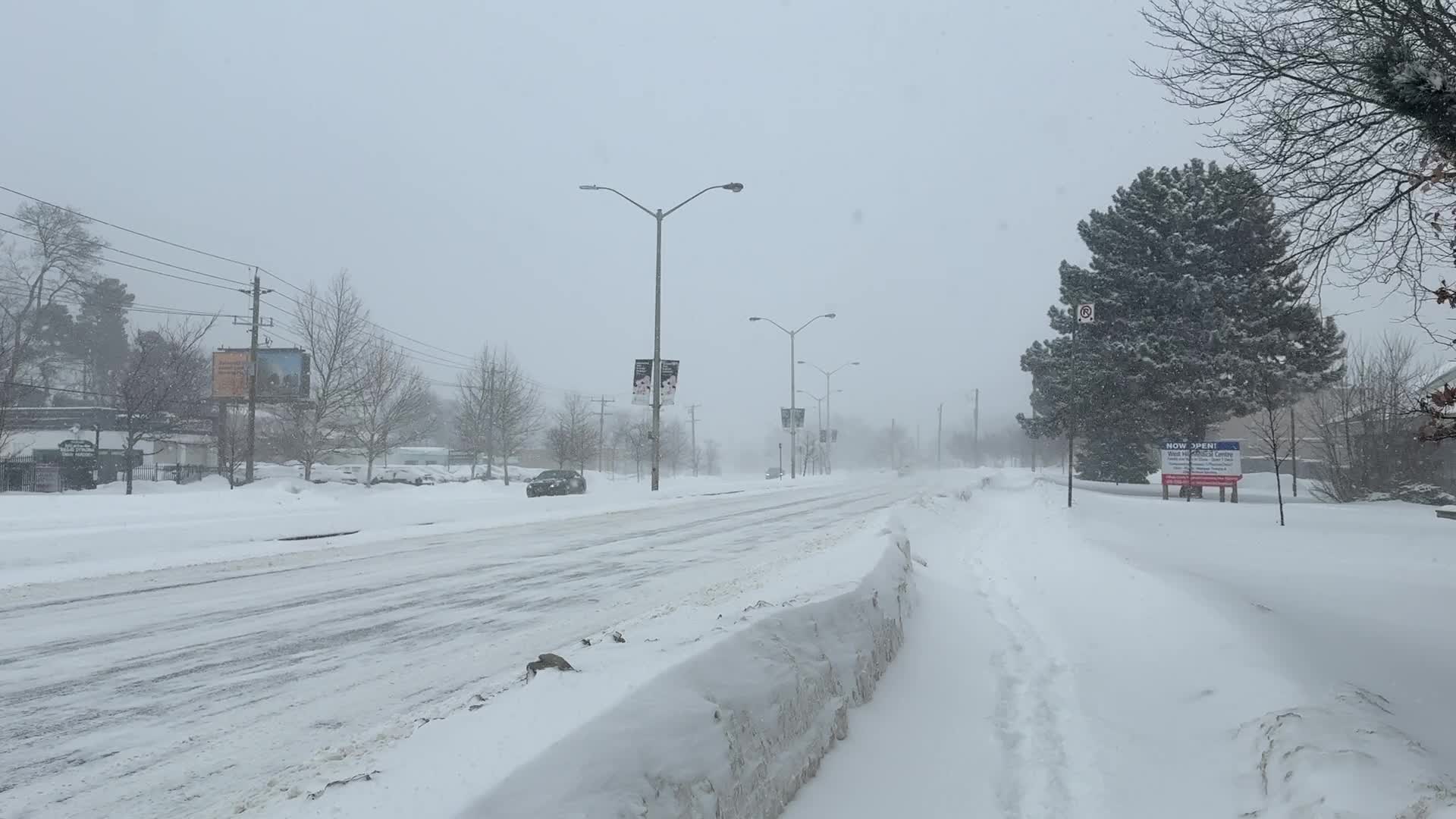 Winter Storm In Toronto, Canada