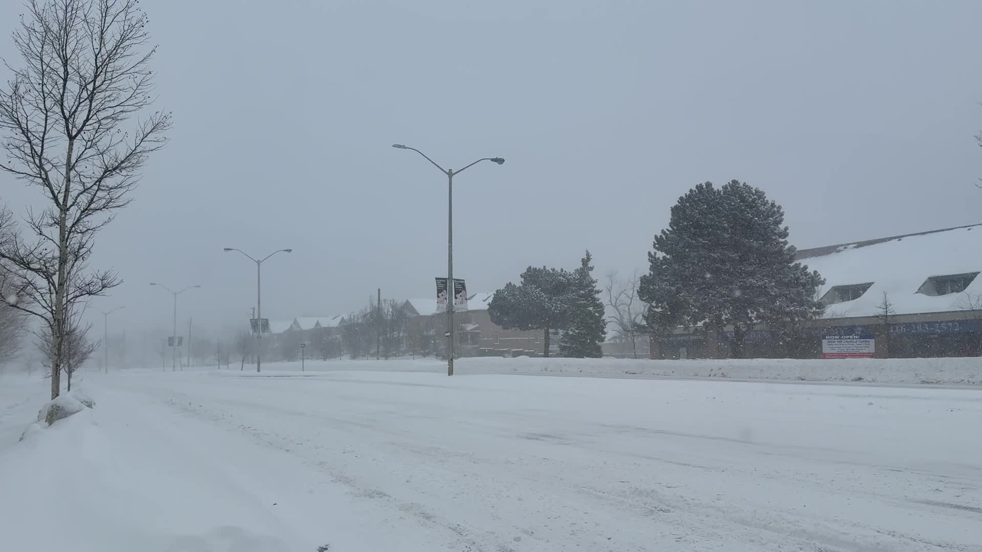 Winter Storm In Toronto, Canada