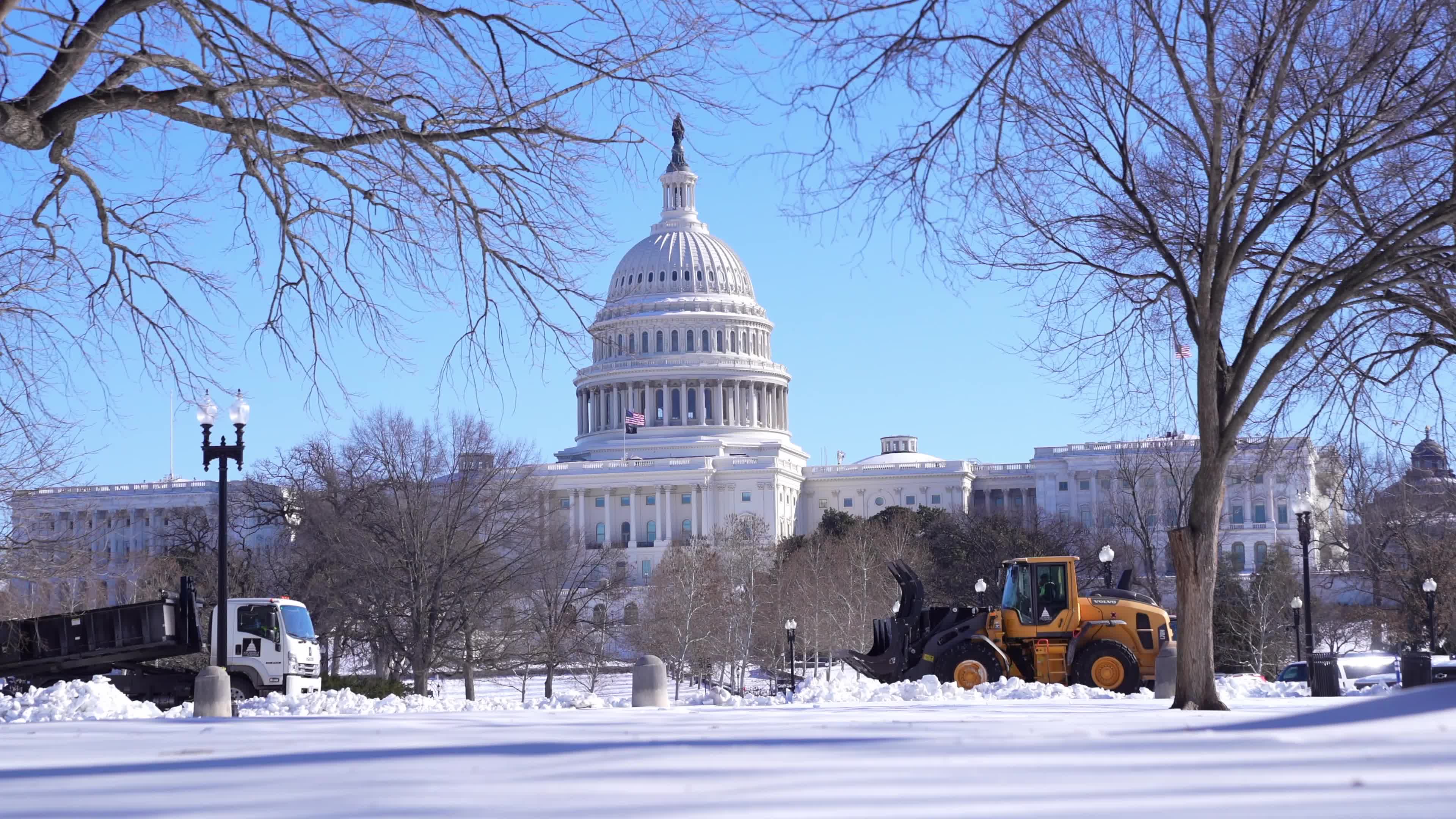 Snow-Covered Capitol Hill 
