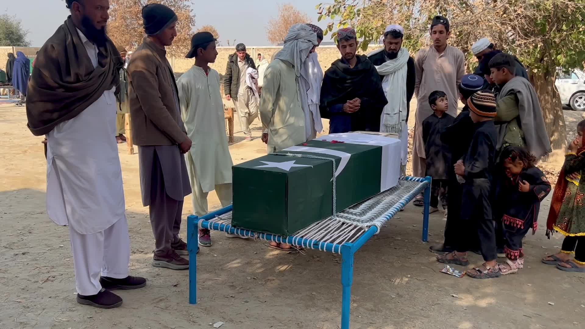 Funeral prayers held for paramilitary soldier killed in Baloch separatist attack in Lakki Marwat
