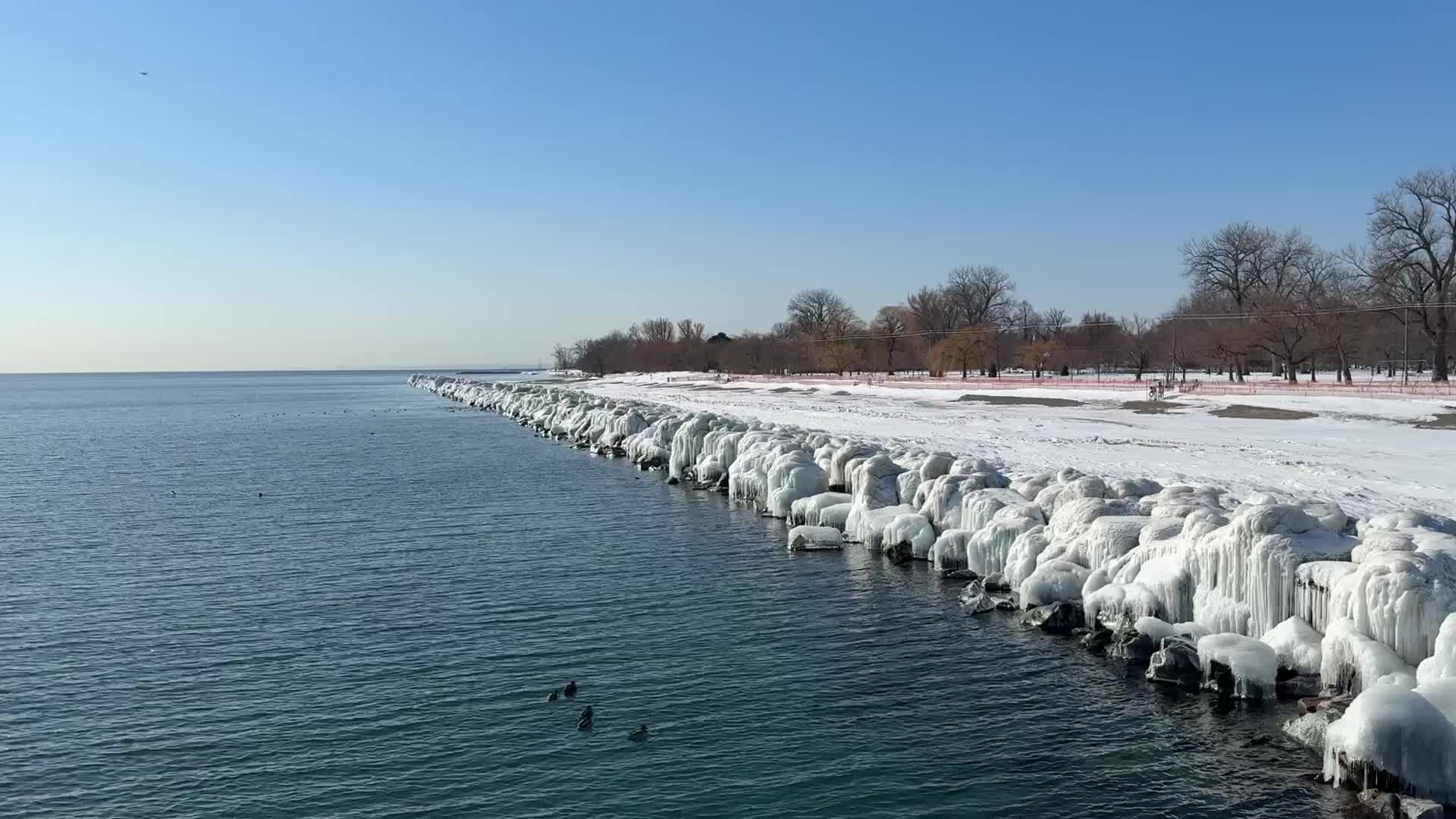 Frozen Waters Of Lake Ontario