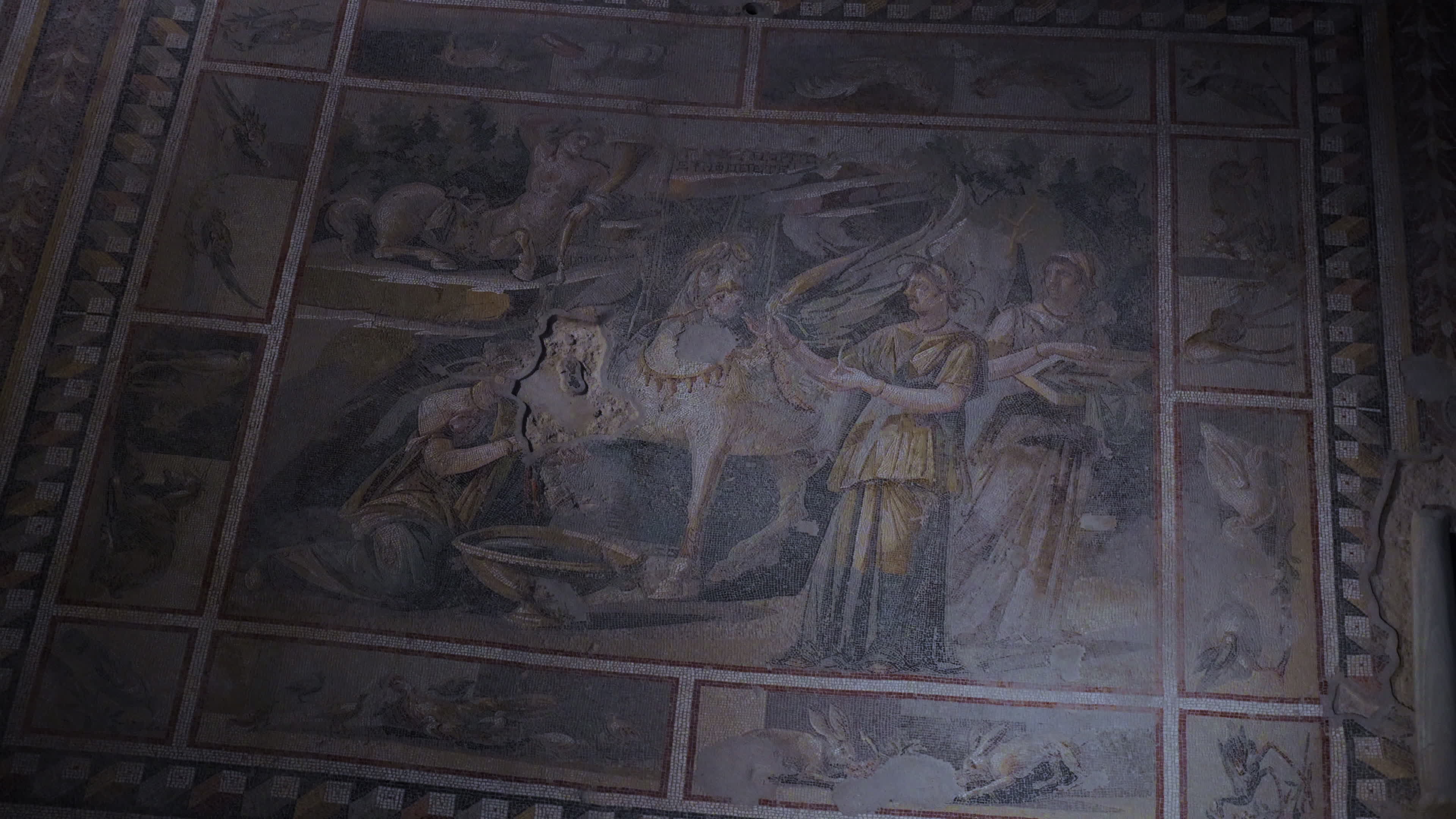 2000 year archeological site preserved inside a hotel in Antakya
