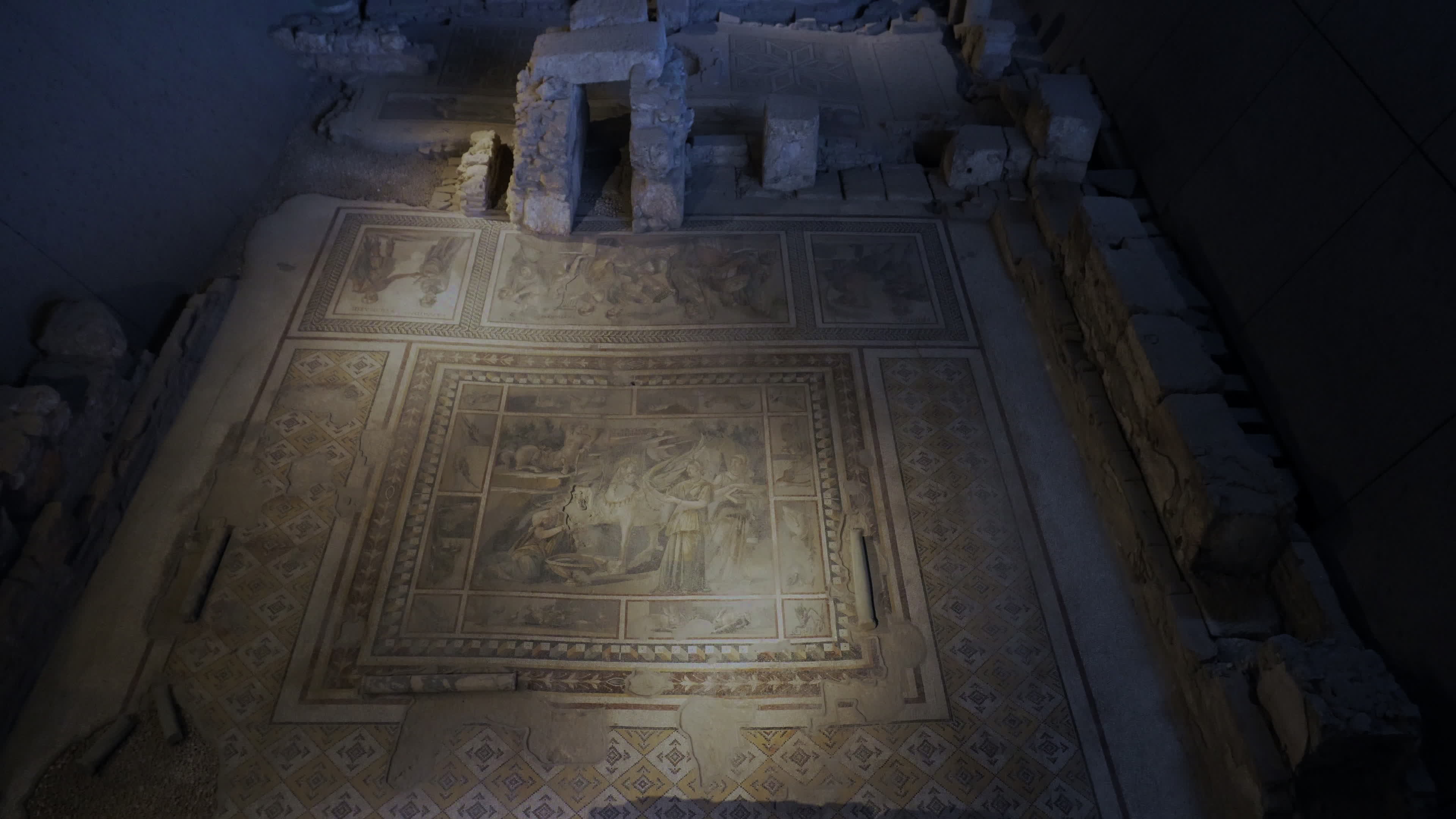 2000 year archeological site preserved inside a hotel in Antakya