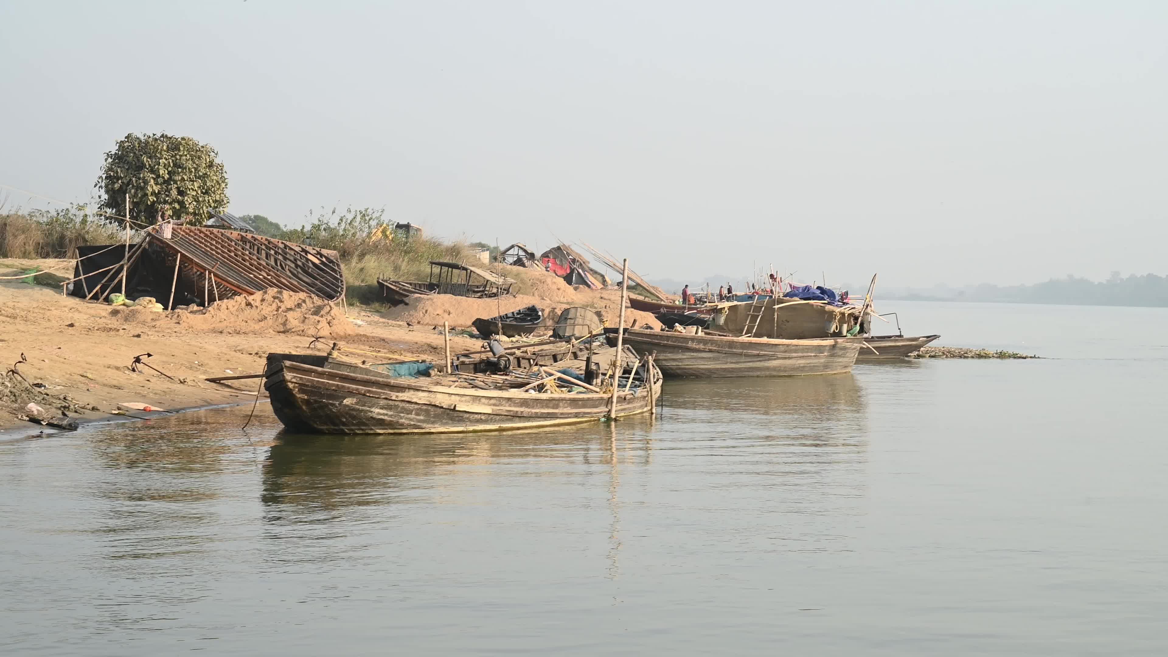 Ganges River transportation - Katwa Ganga Ghat