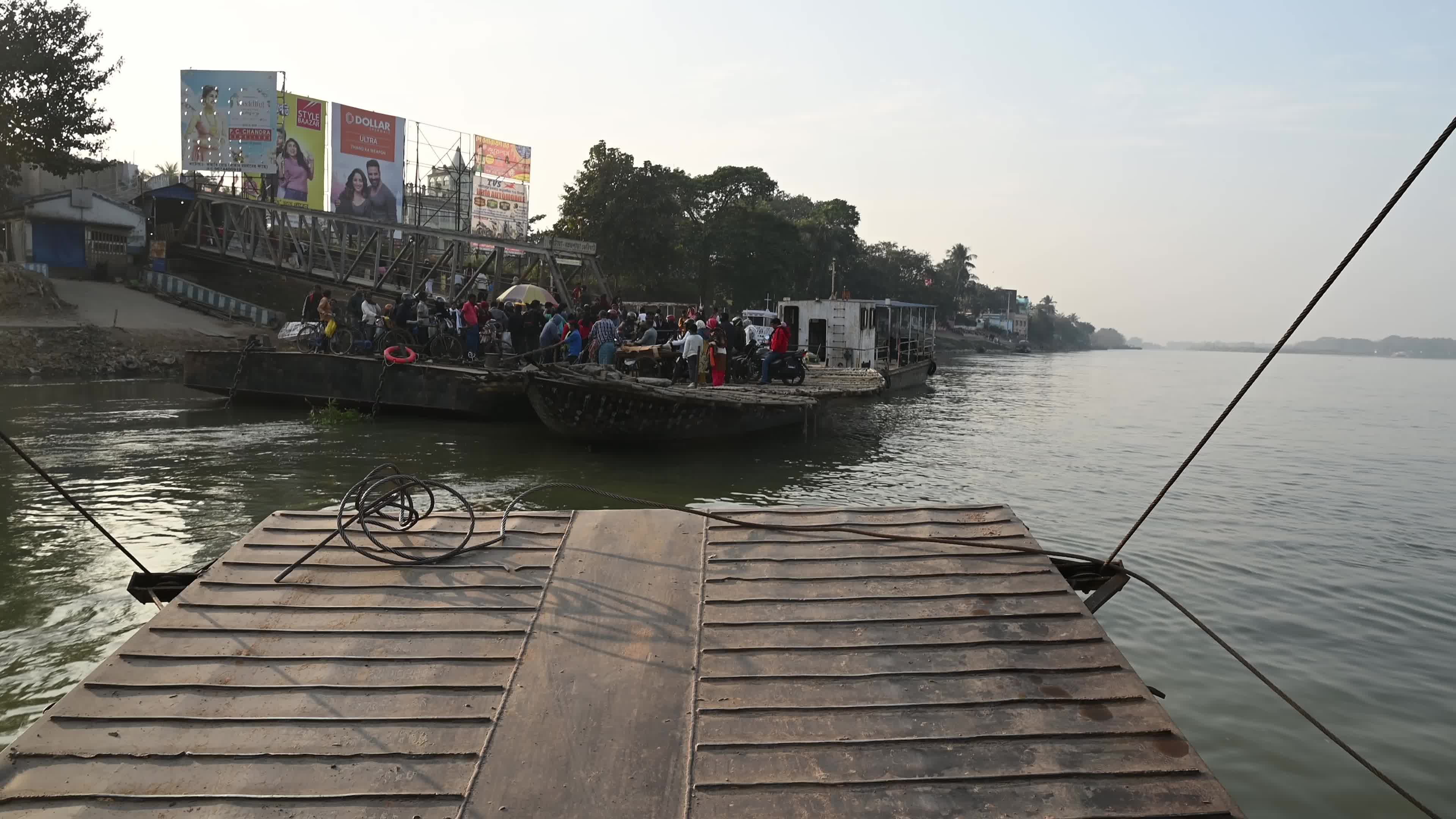 Ganges River transportation - Katwa Ganga Ghat