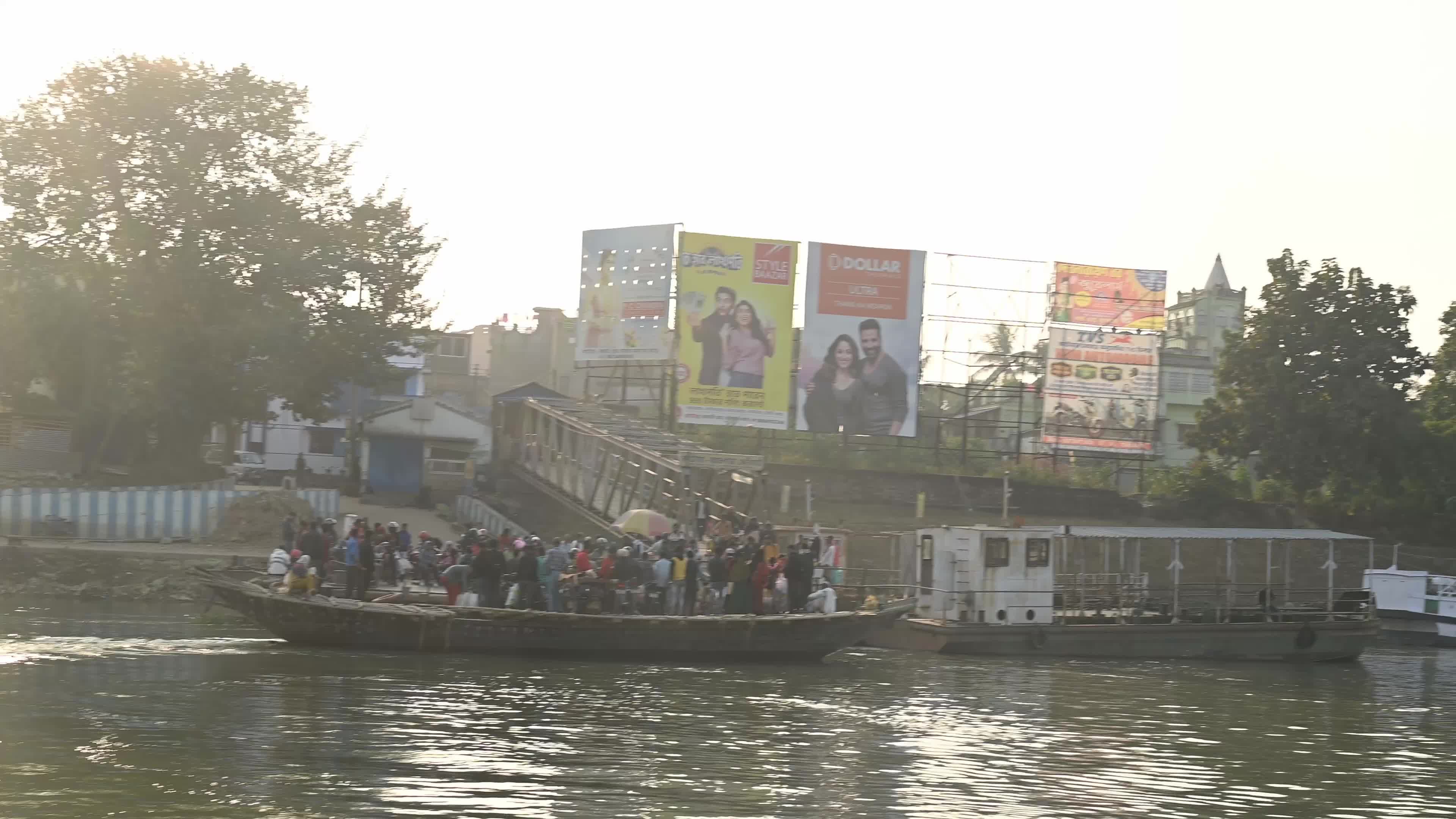 Ganges River transportation - Katwa Ganga Ghat