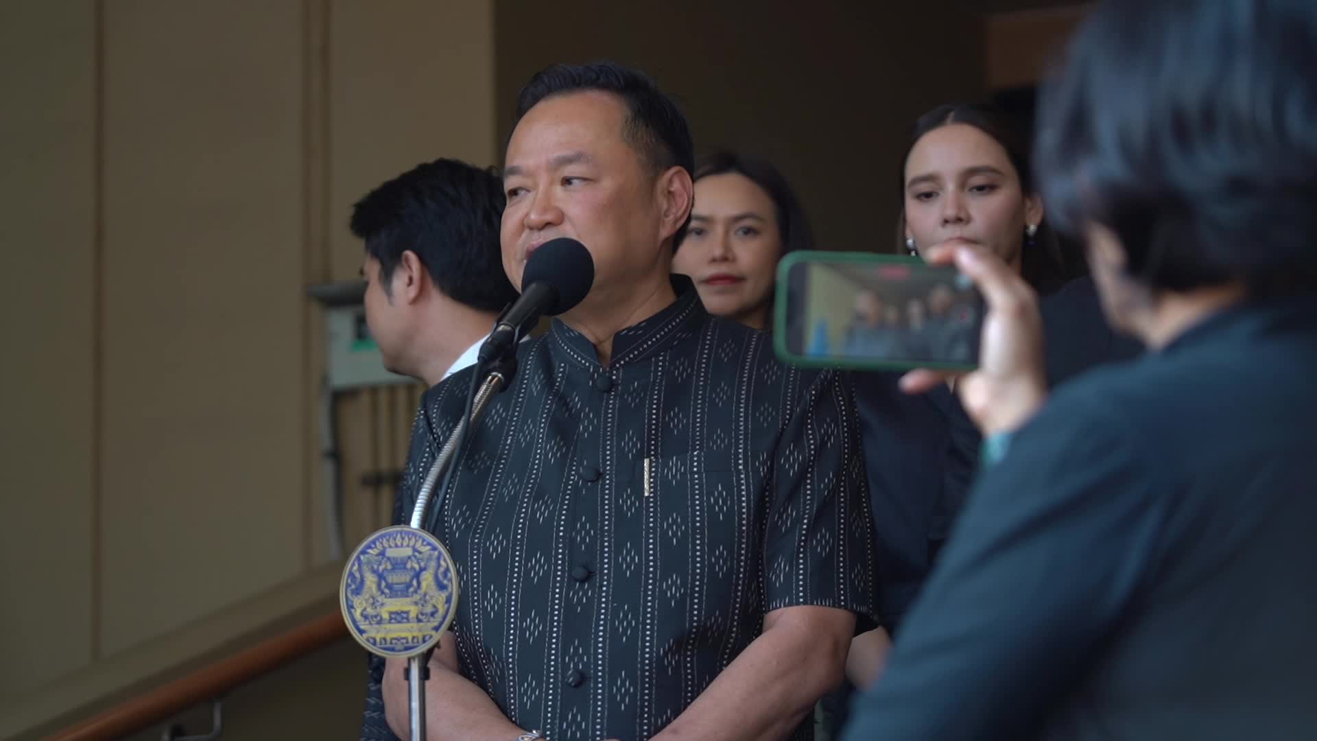 Thailand's Caretaker Prime Minister Anutin Charnvirakul Cabinet Meeting.