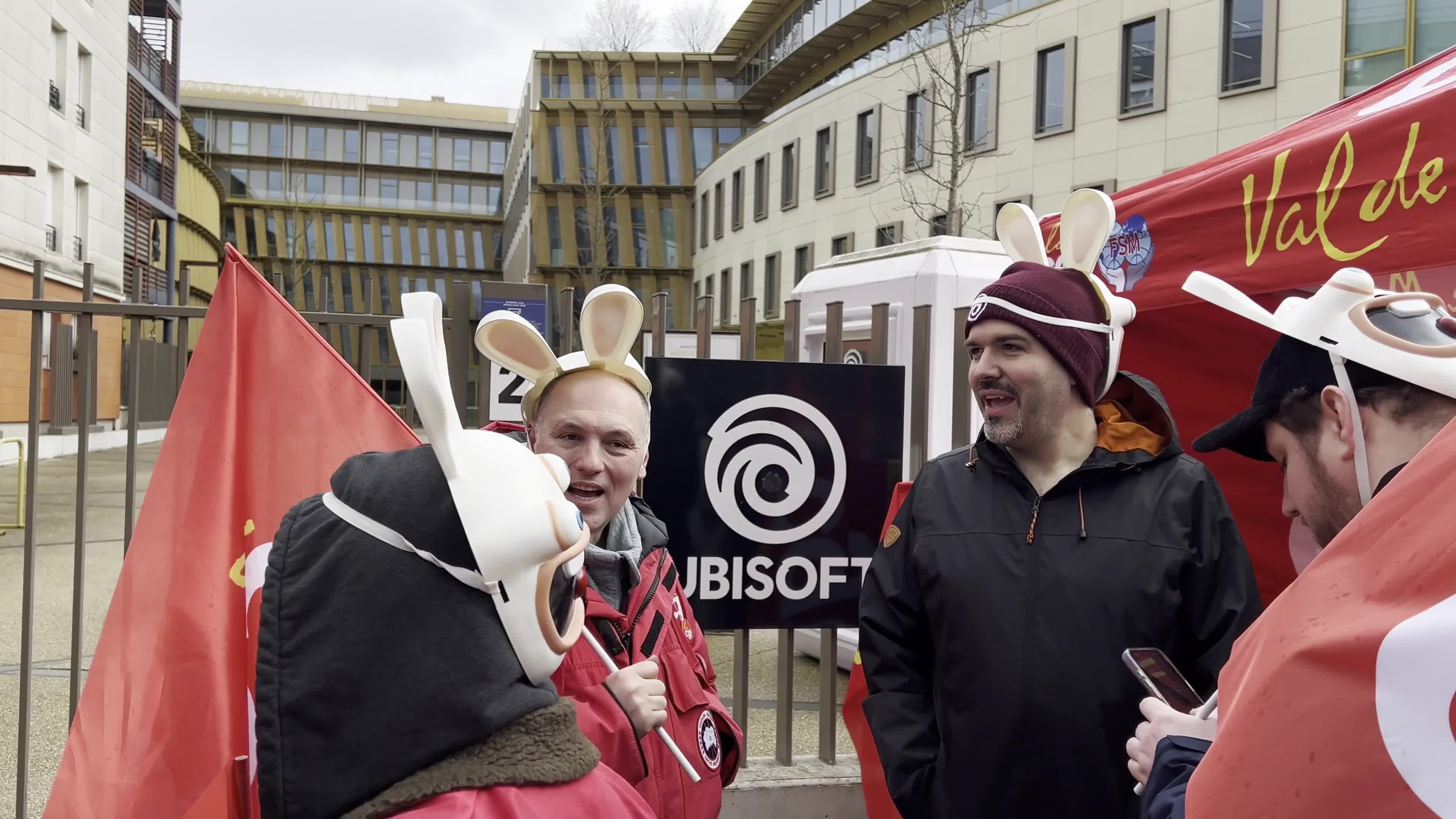 Ubisoft employees on strike in France