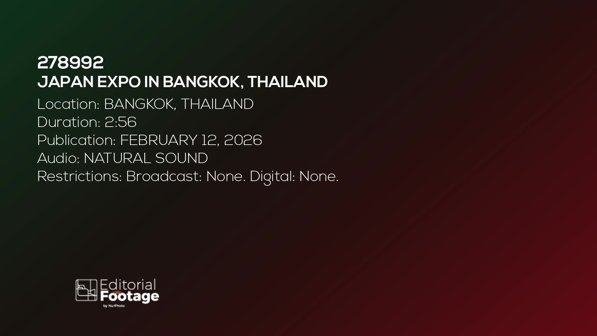 Japan Expo in Bangkok, Thailand - 02/08/2026