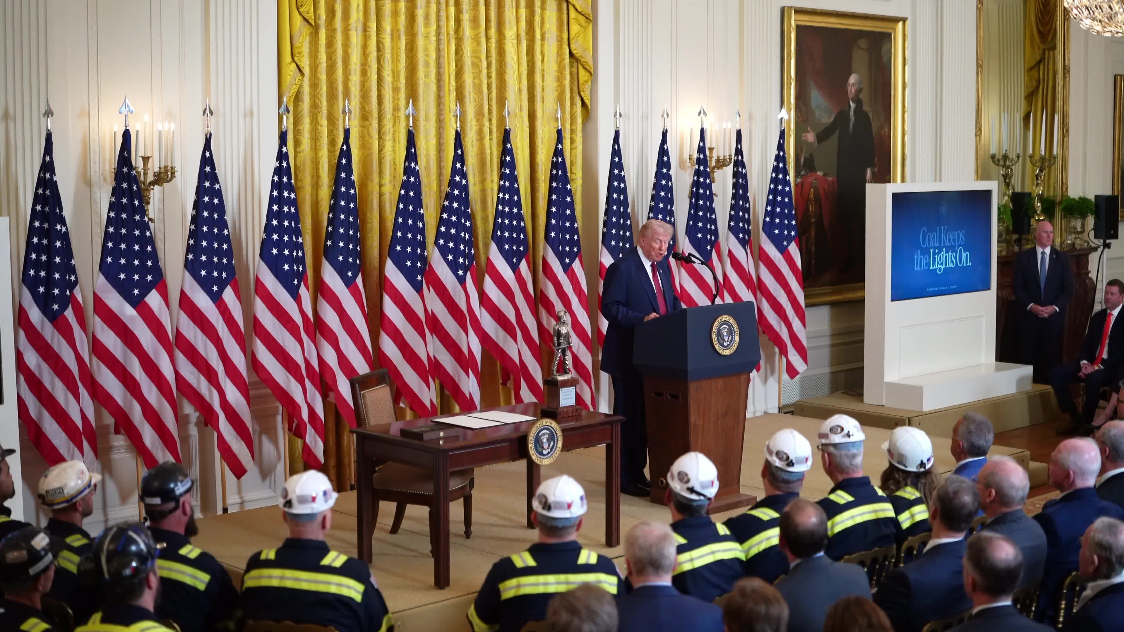  President Trump Participates In Champion Of Coal Event At The White House