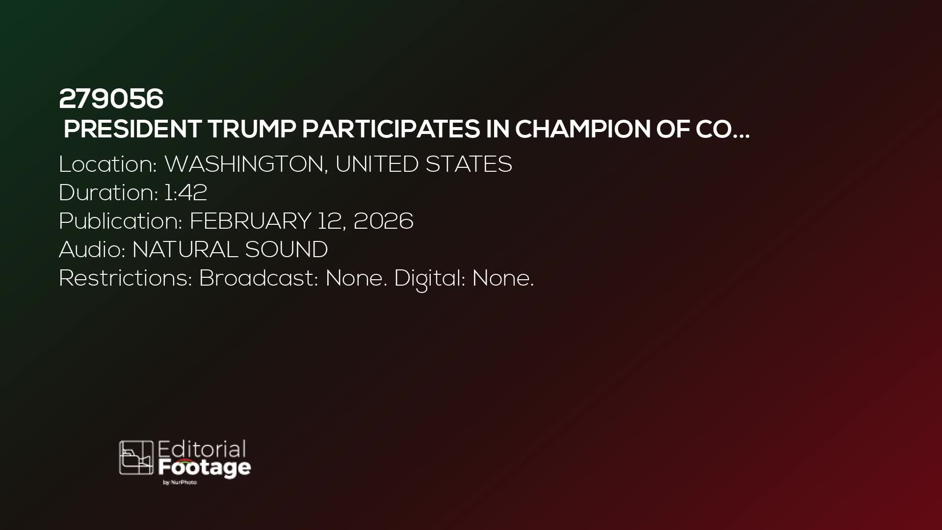  President Trump Participates In Champion Of Coal Event At The White House - 02/11/2026