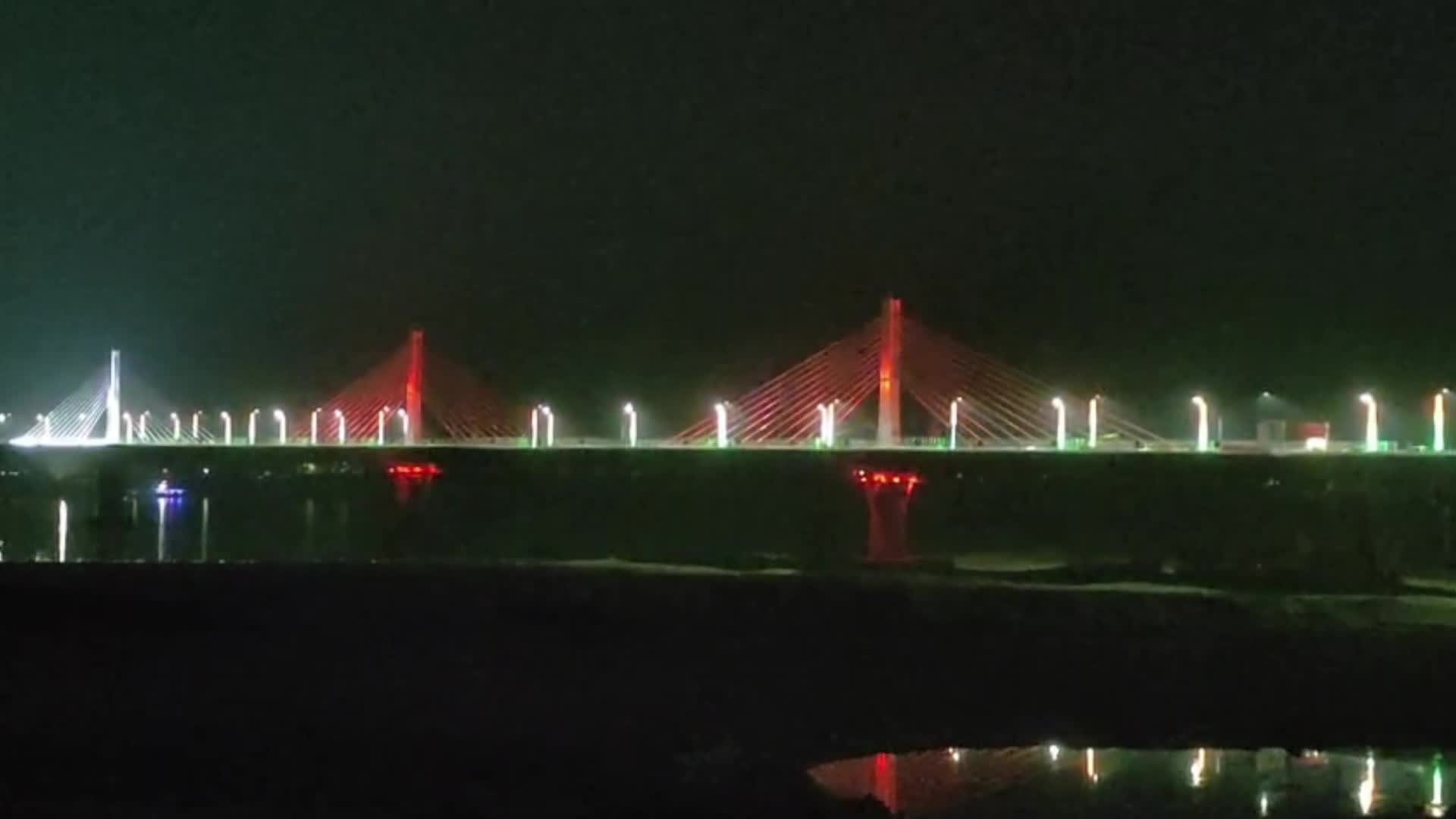 New Guwahati–North Guwahati Bridge over Brahmaputra River in India