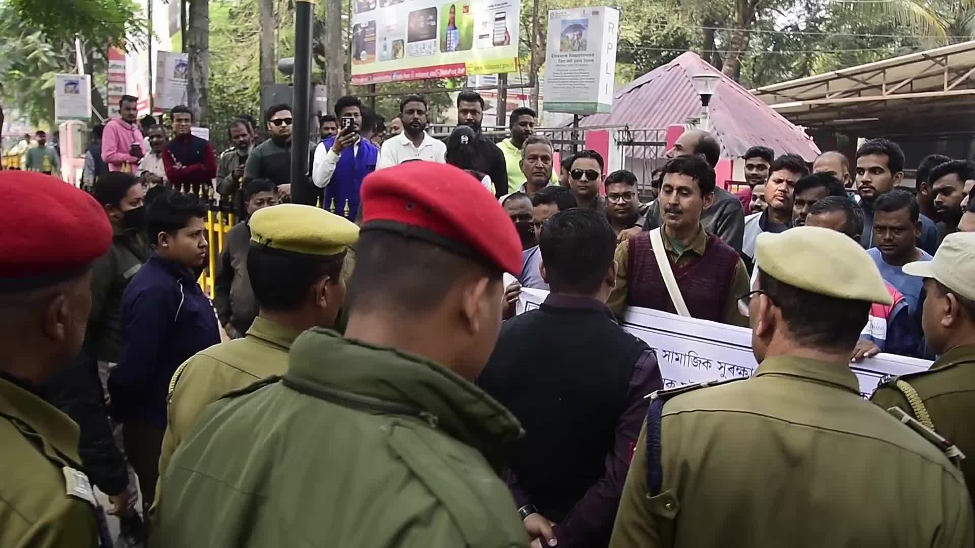 Trade Unions And Left Parties Hold Nationwide Strike Protest In India