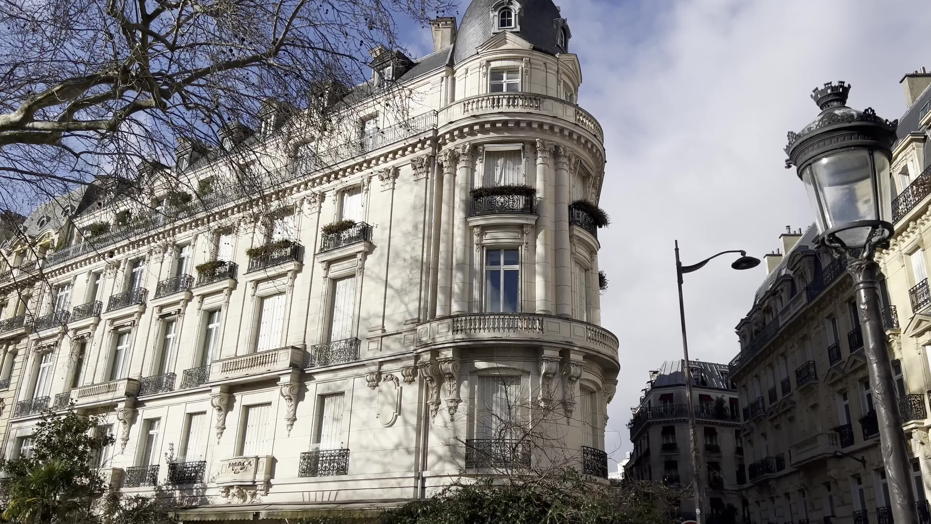 View of Residential Building on Avenue Foch in Paris