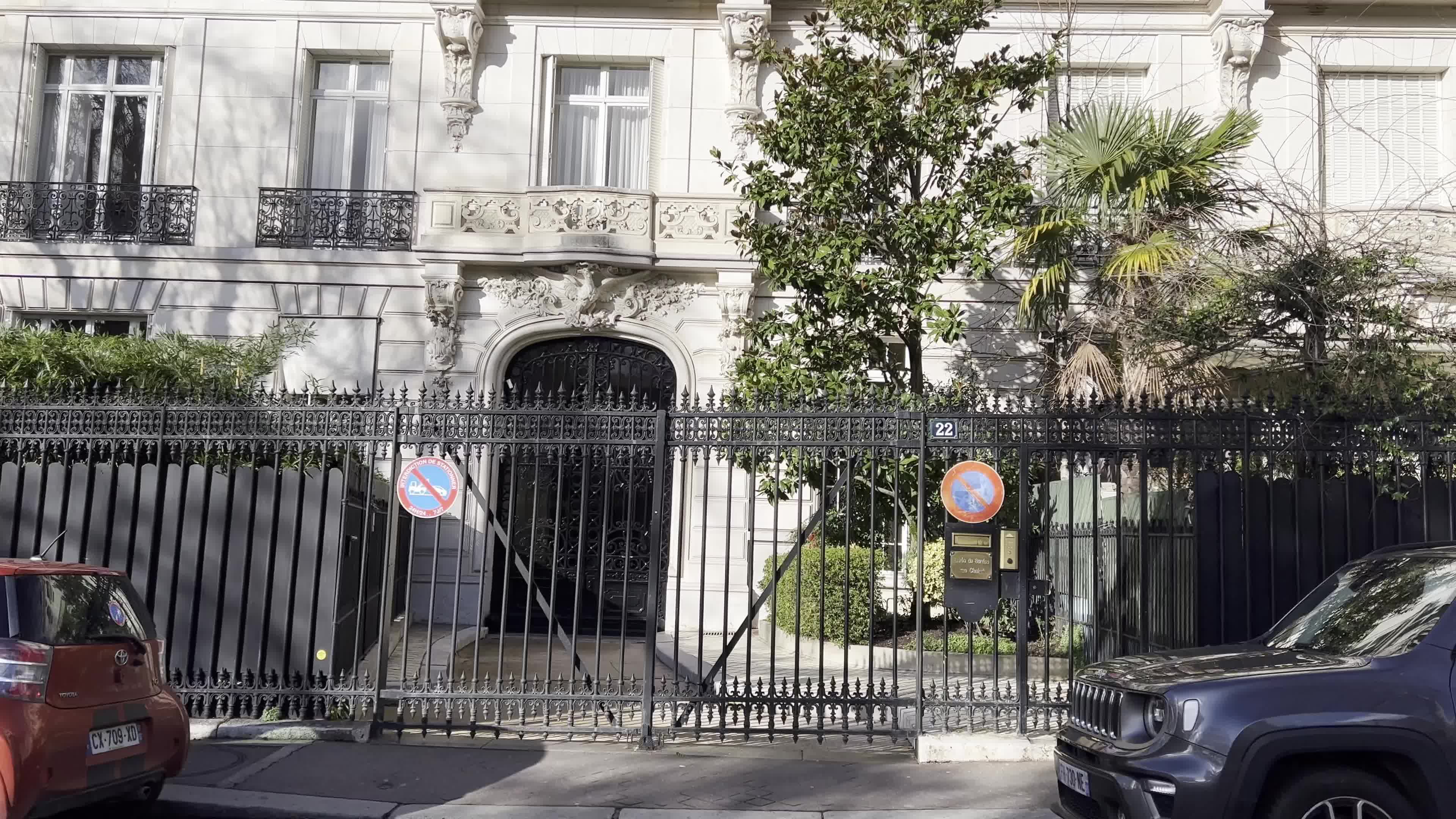 View of Residential Building on Avenue Foch in Paris