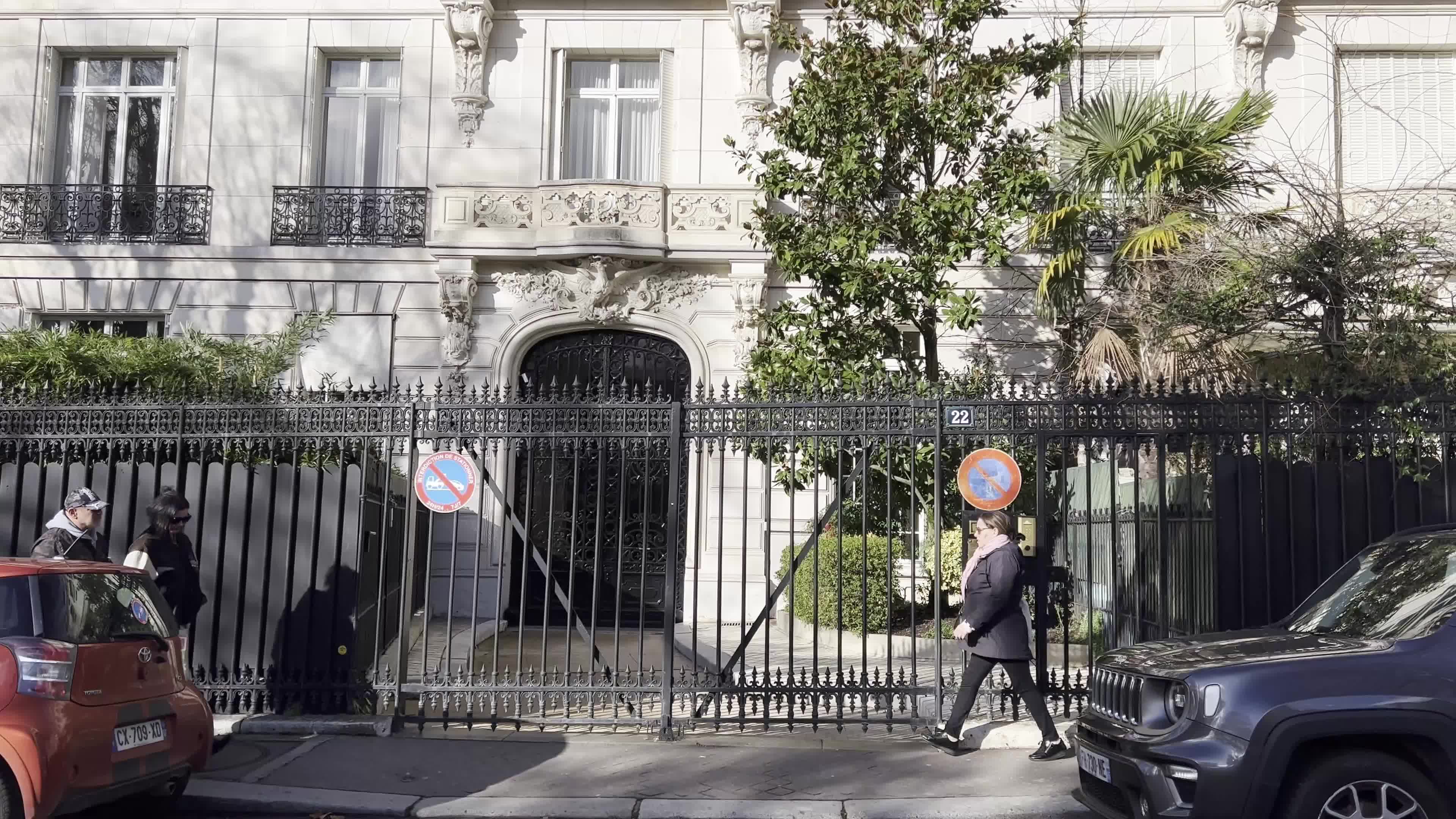 View of Residential Building on Avenue Foch in Paris