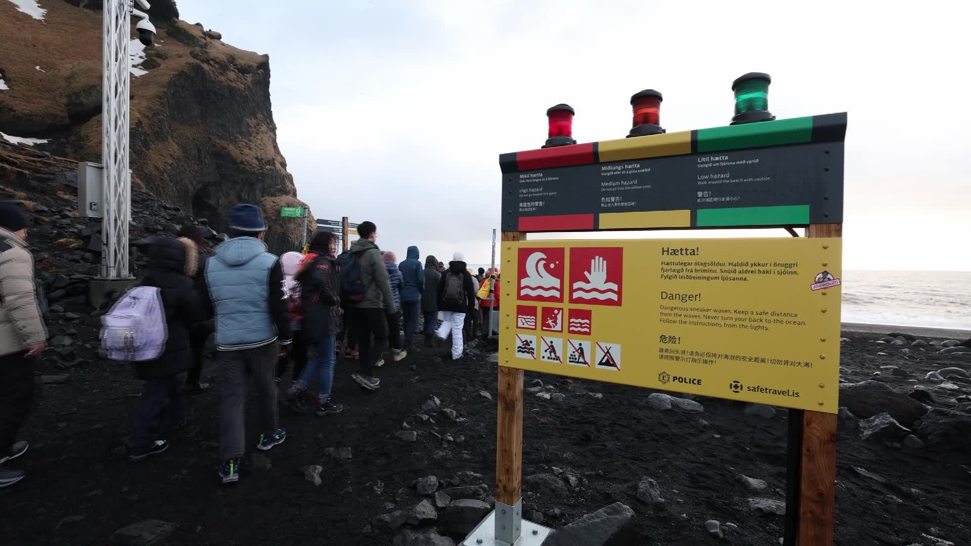 Famous black sand beach Reynisfjara transformed by severe coastal erosion