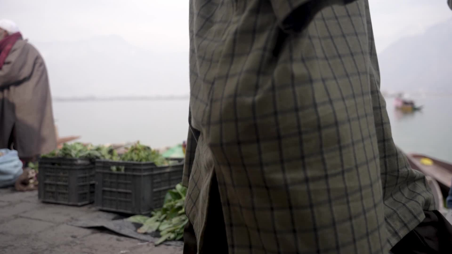 Flee Floating Vegetable Market in Srinagar.
