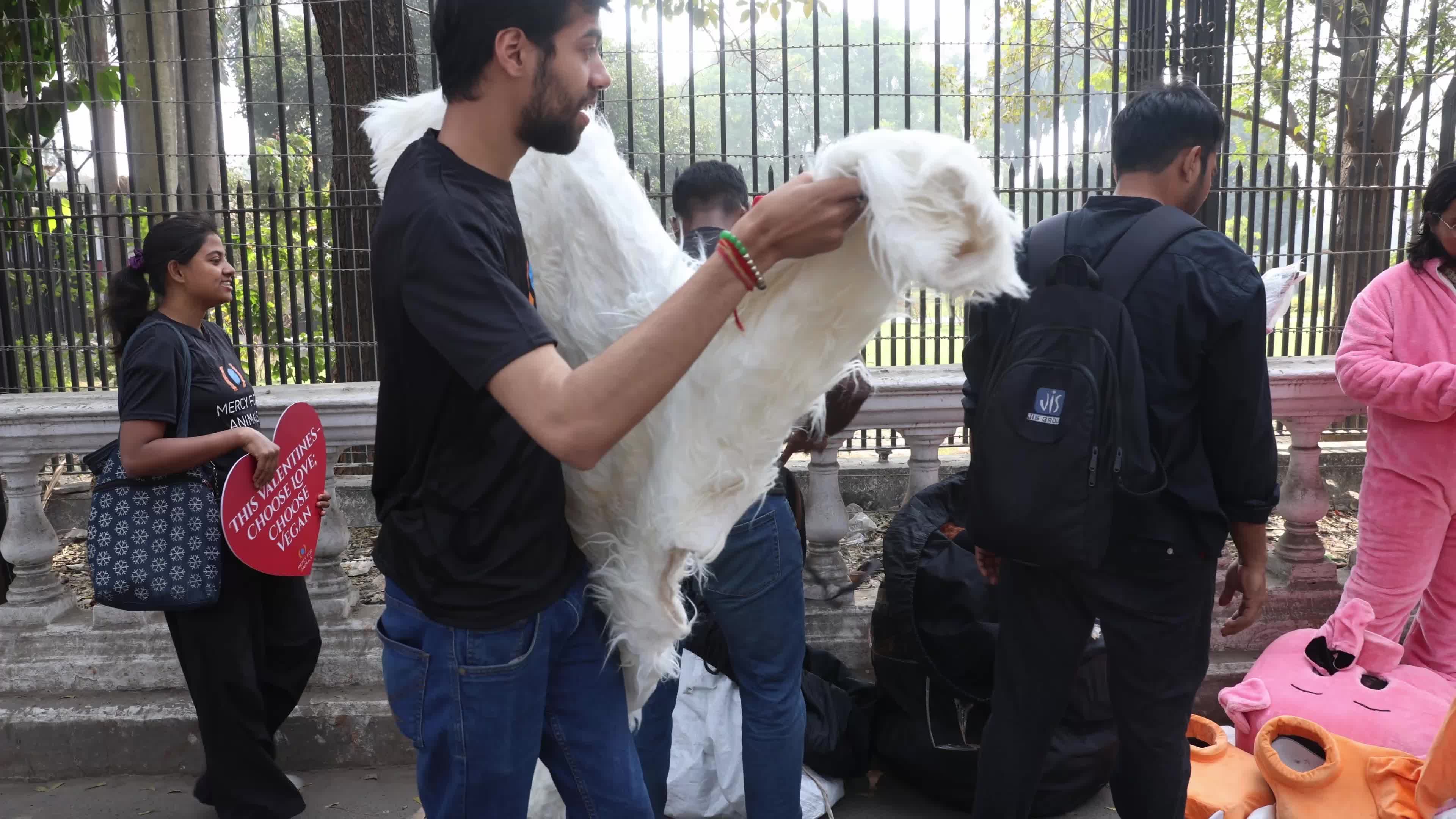 Vegan Rally In Kolkata, India Ahead Of Valentine's Day