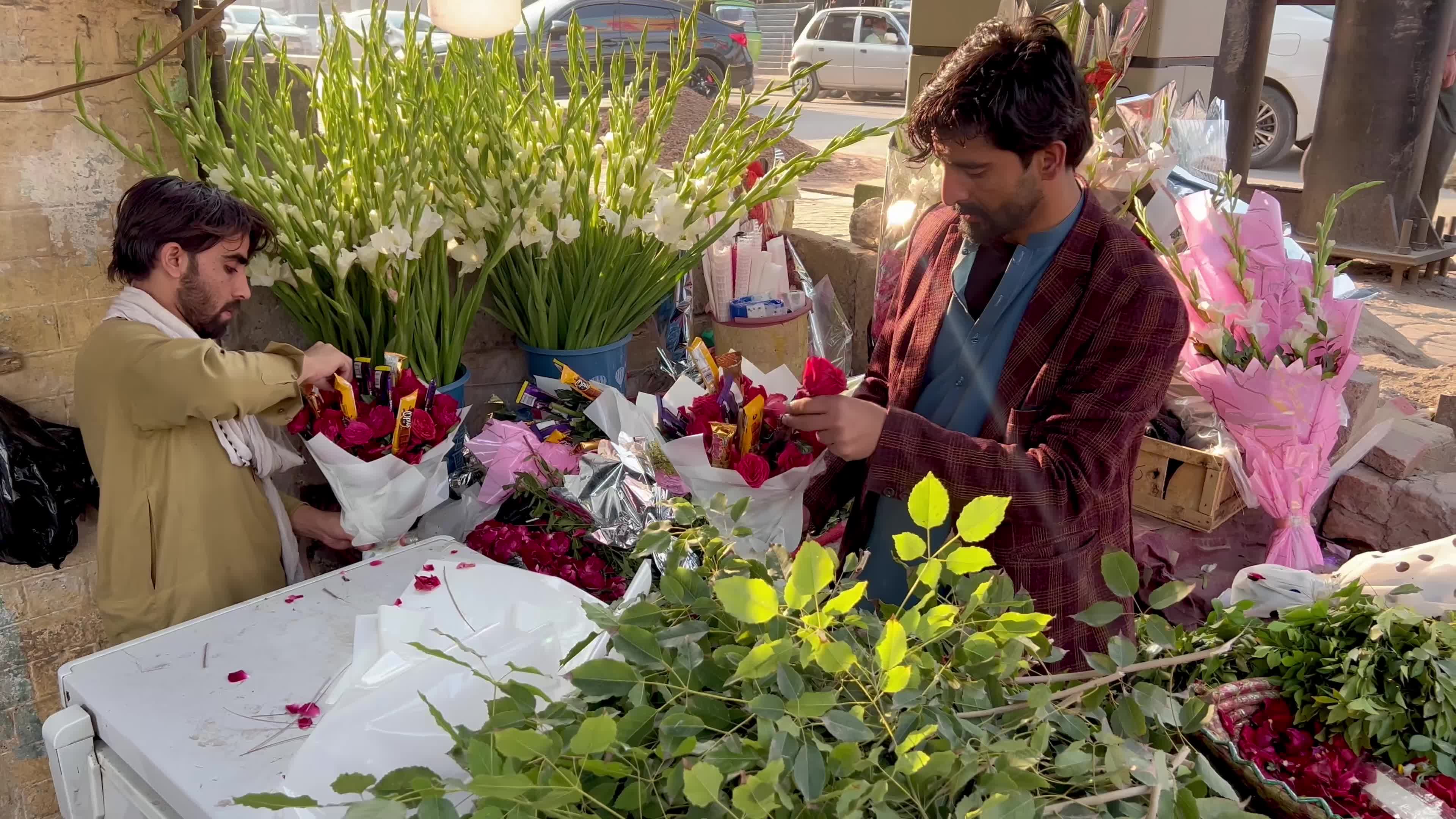 Valentine's day celebration in Peshawar