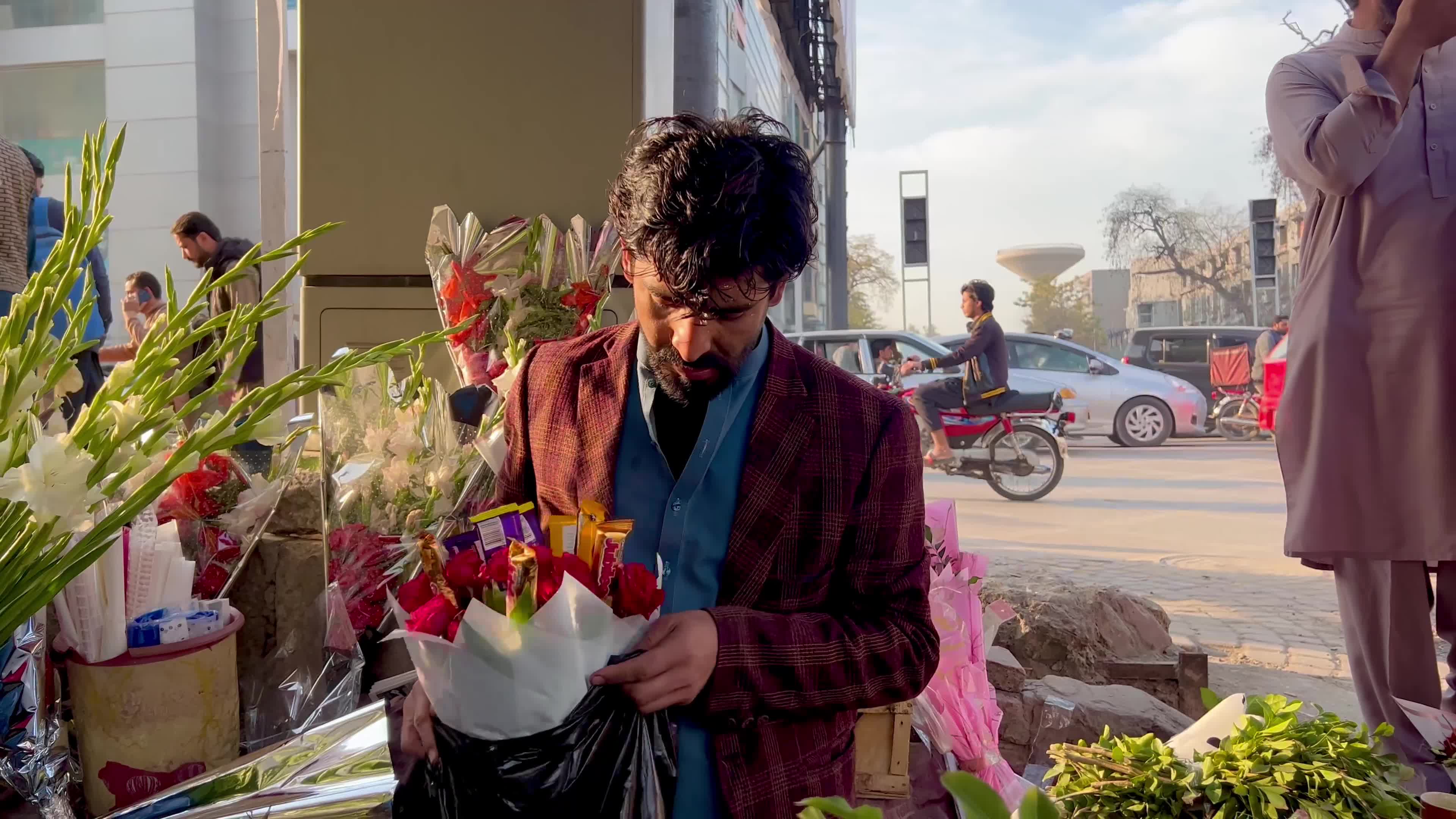 Valentine's day celebration in Peshawar