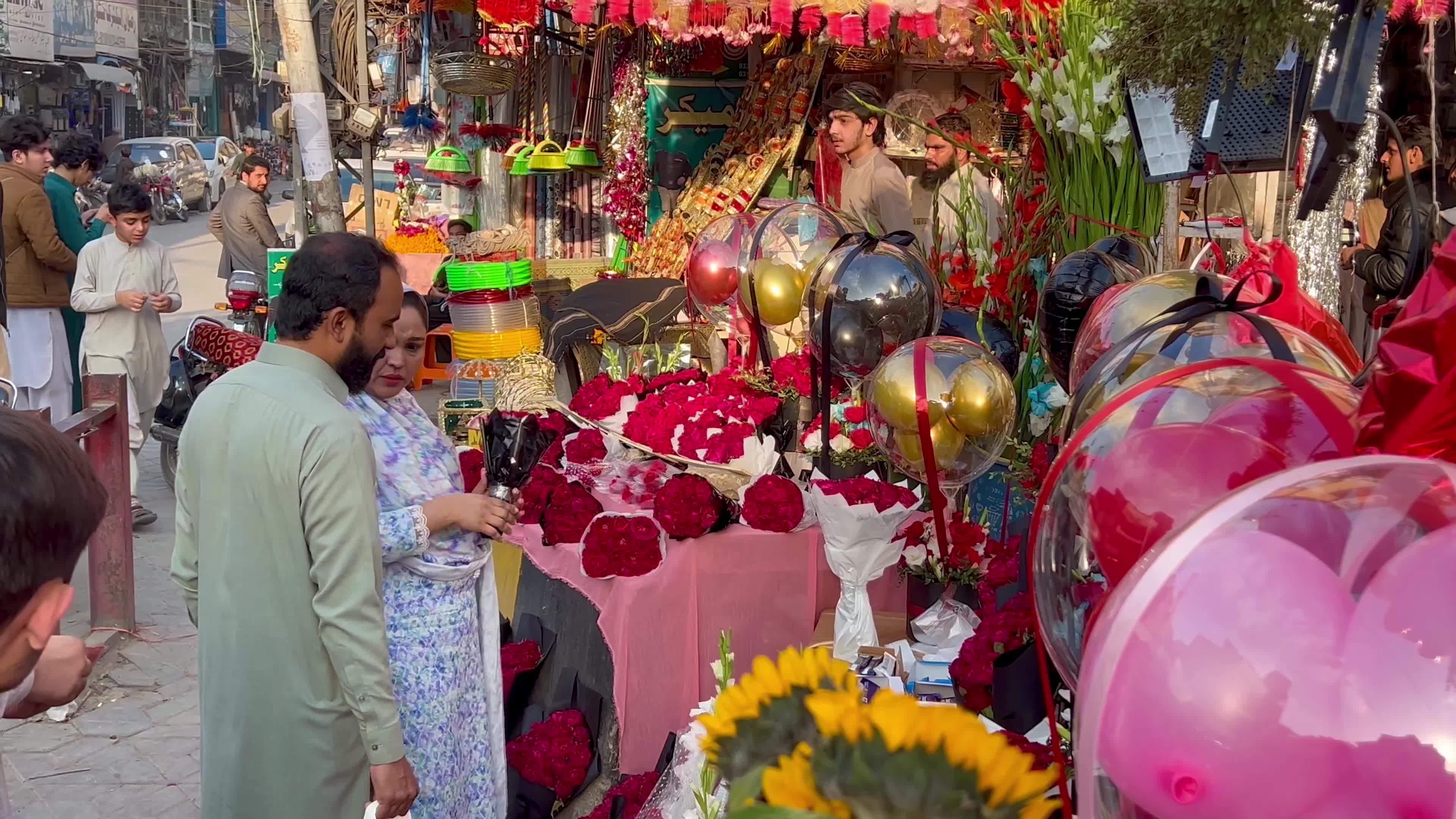 Valentine's day celebration in Peshawar