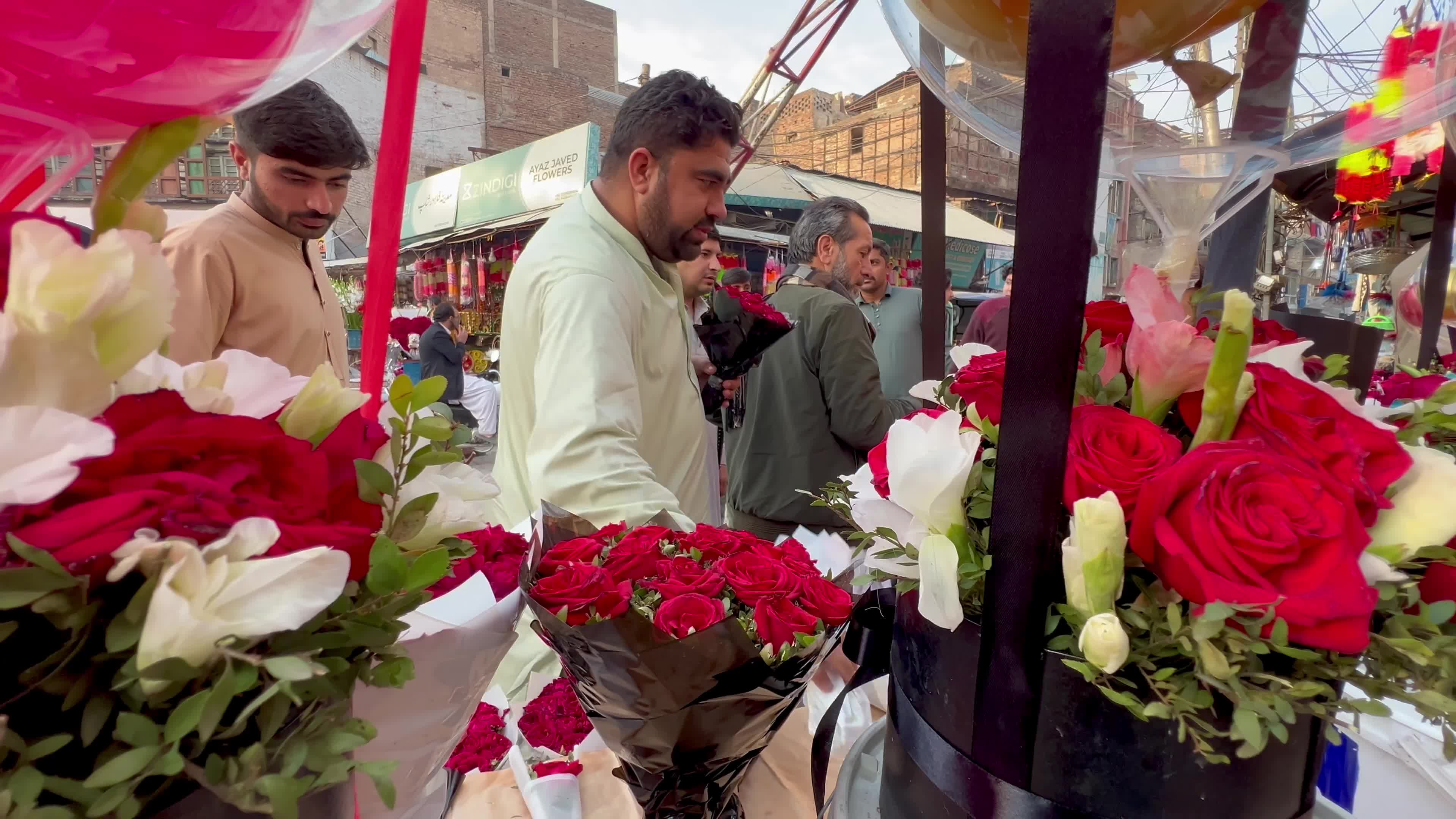 Valentine's day celebration in Peshawar