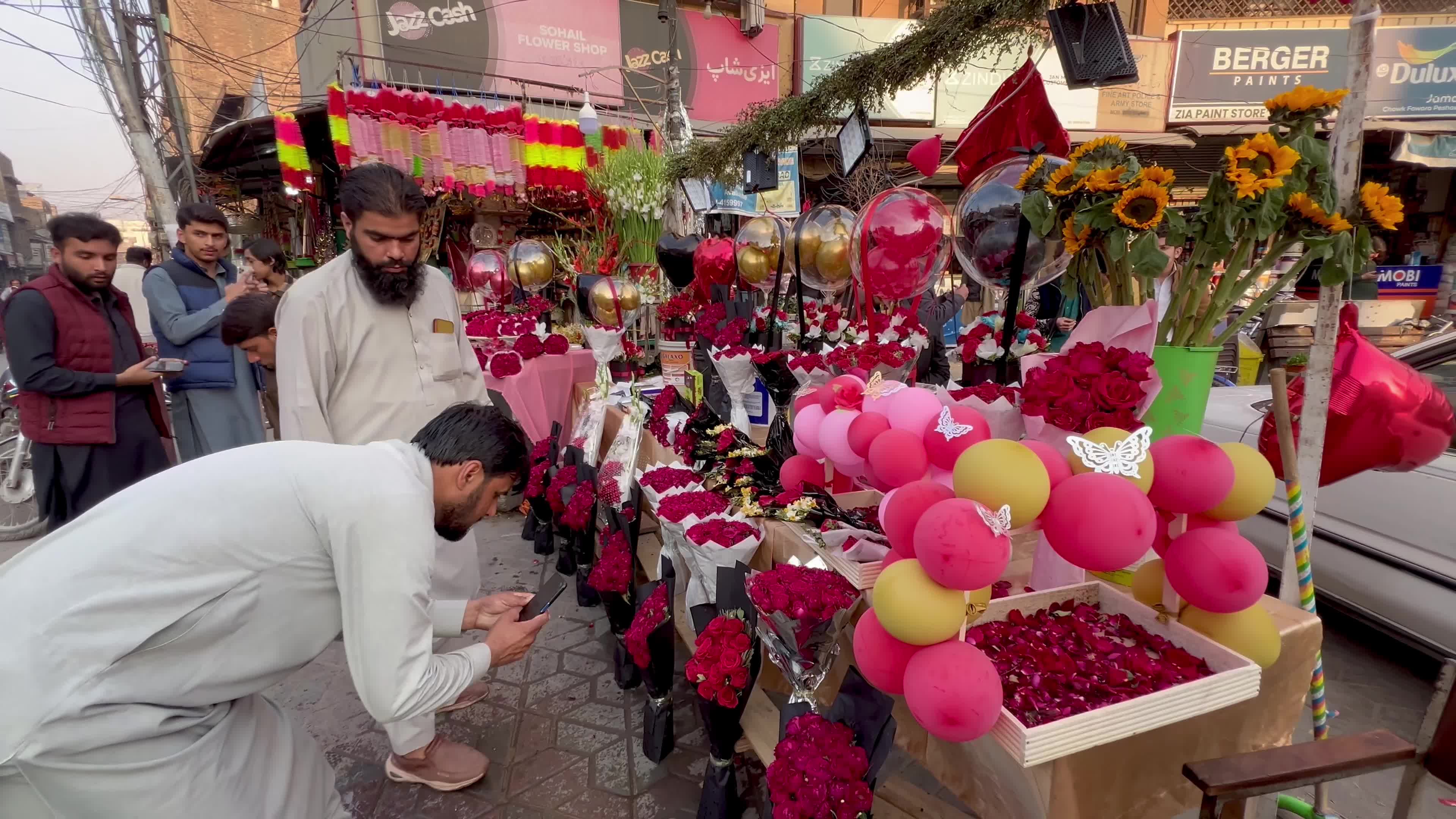 Valentine's day celebration in Peshawar