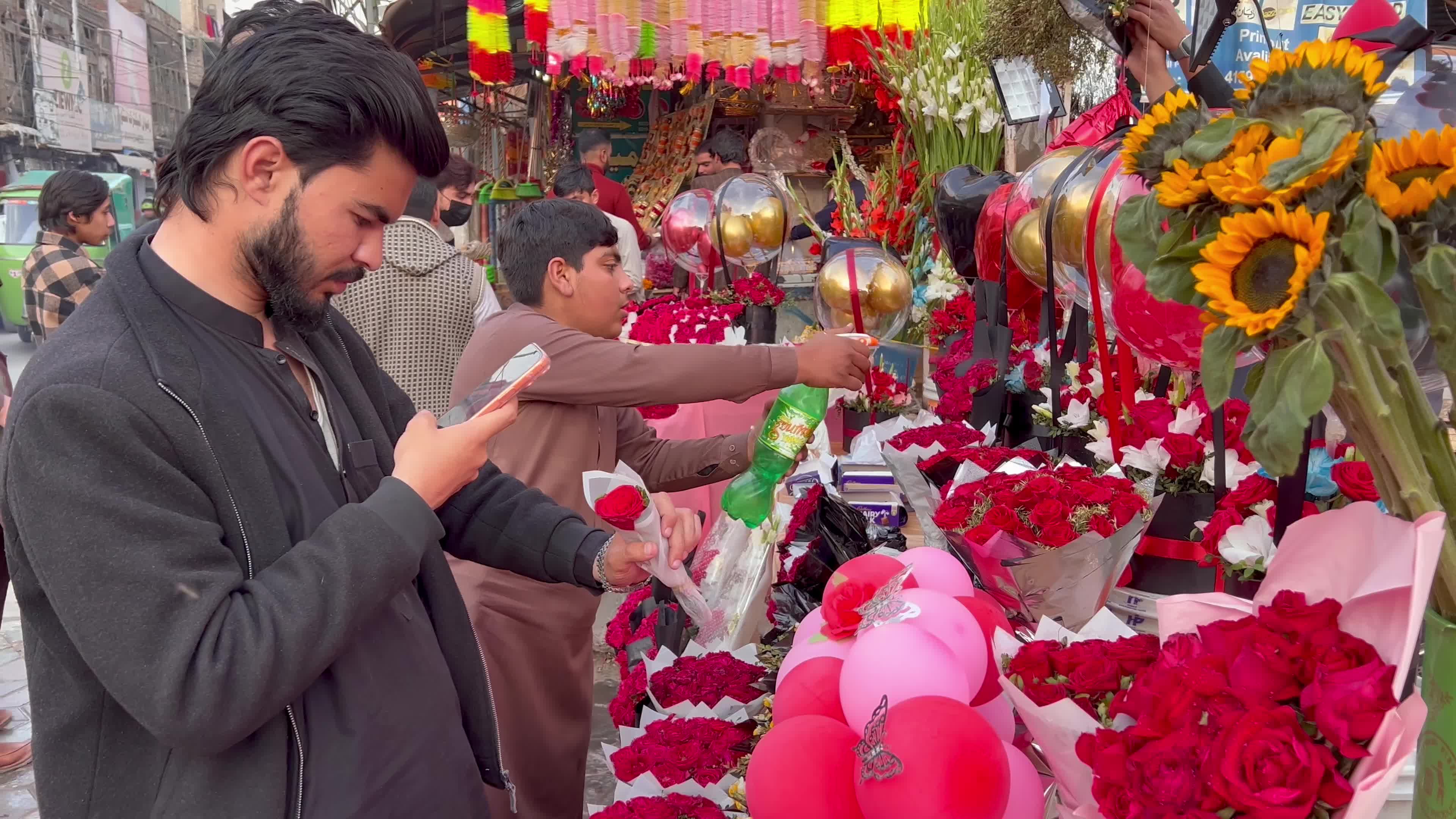 Valentine's day celebration in Peshawar