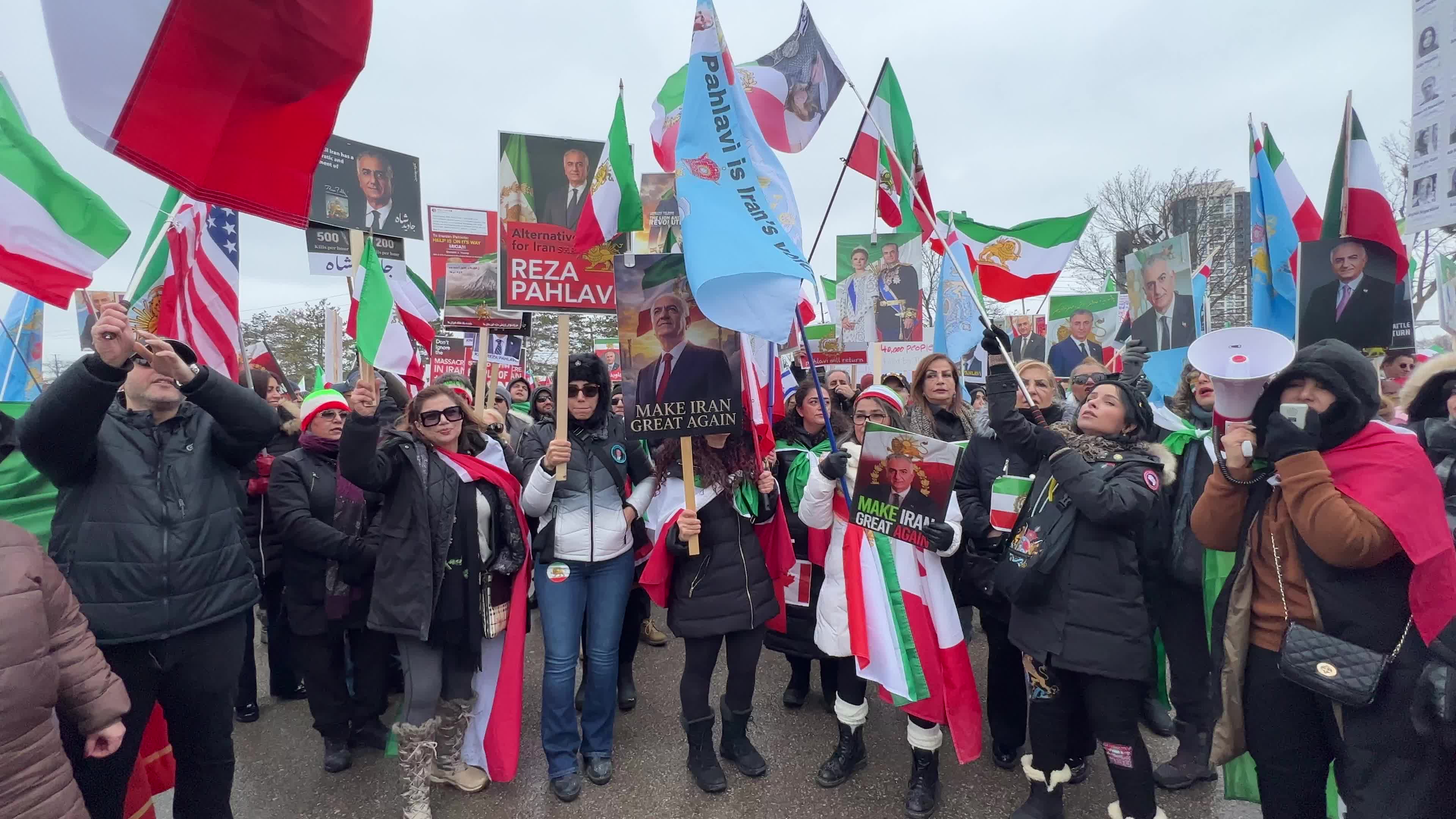 Global Day of Action for regime change in Iran was one of the largest protests ever in Toronto