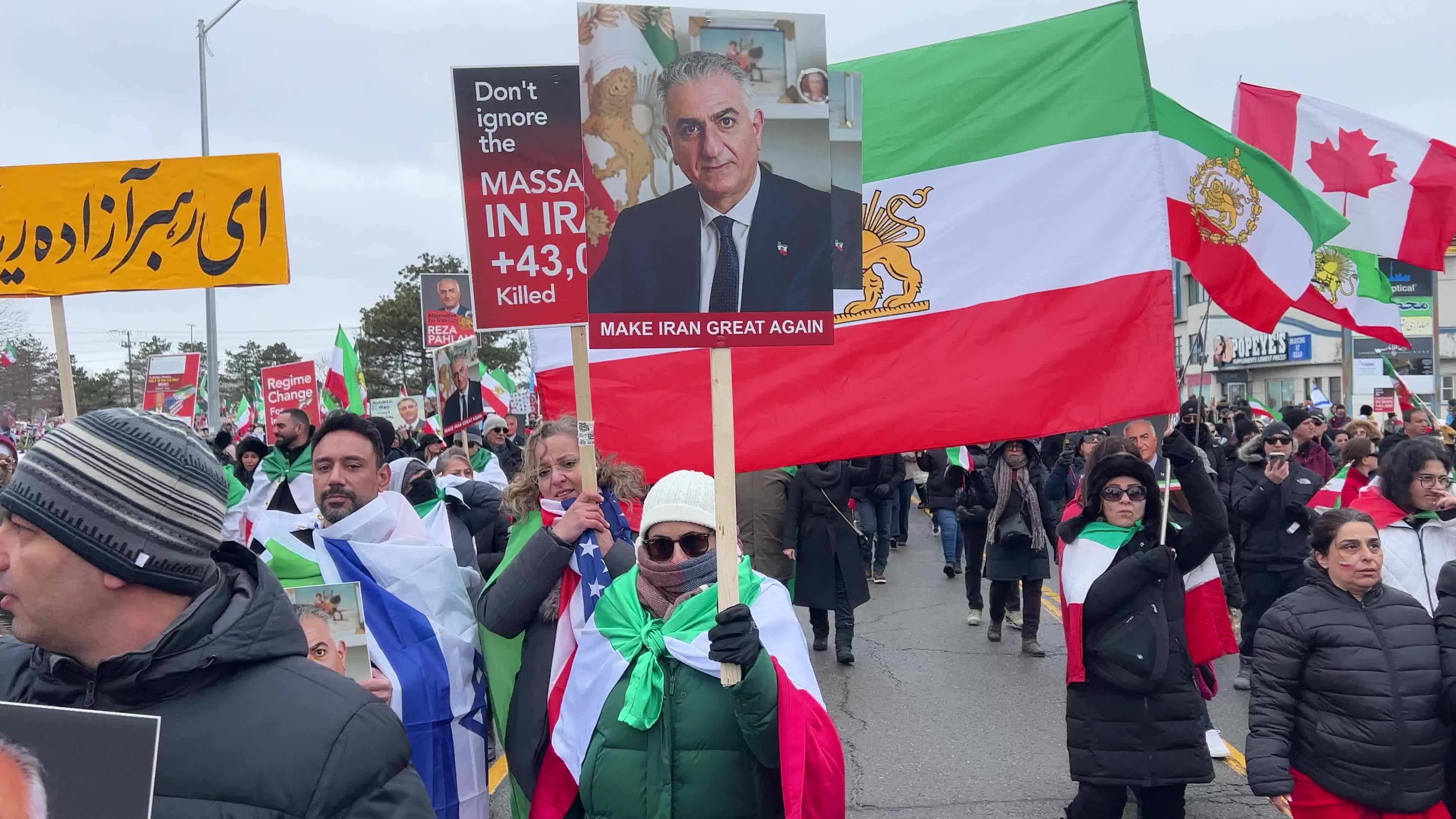 Global Day of Action for regime change in Iran was one of the largest protests ever in Toronto
