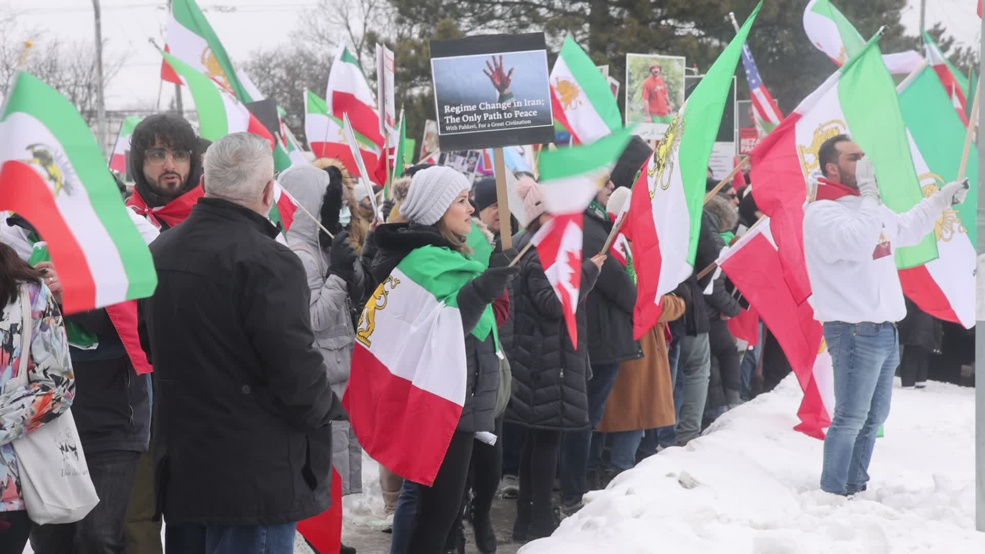 Global Day of Action for regime change in Iran was one of the largest protests ever in Toronto