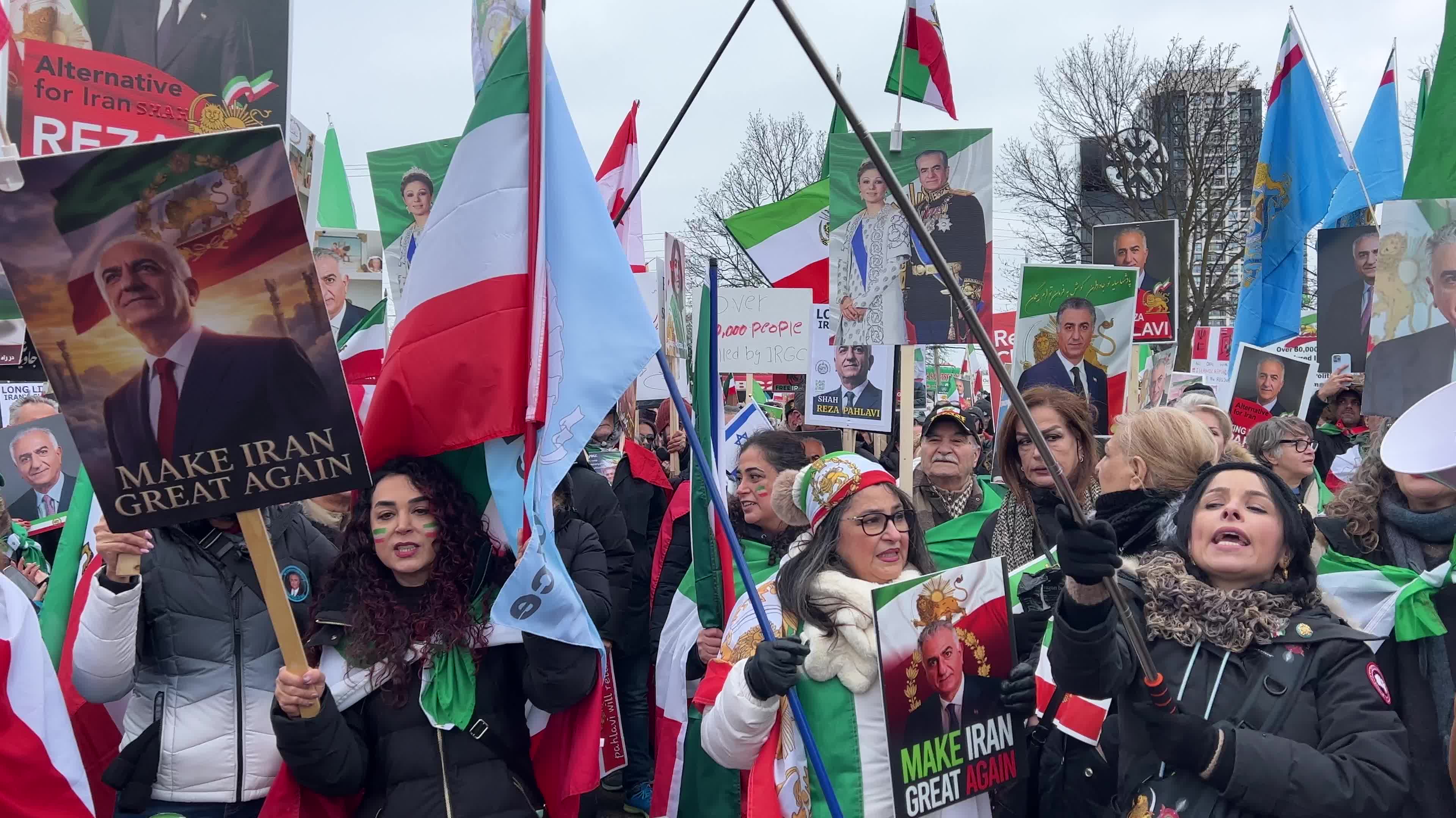 Global Day of Action for regime change in Iran was one of the largest protests ever in Toronto